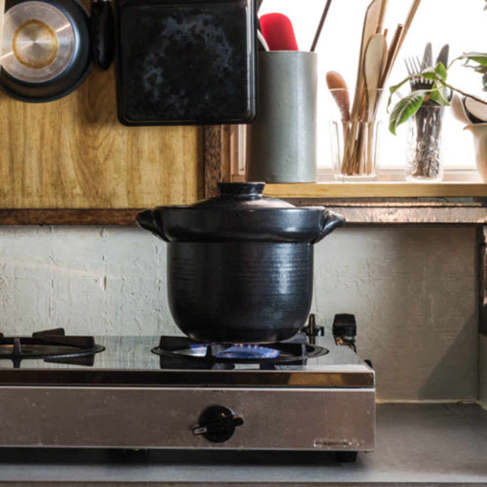 Rice Cooker for 4 Cups Replacement Lid-handmade Shigaraki Kitchenware / Rice Cookers-Clay Cooking Utensils-Meizan Kiln