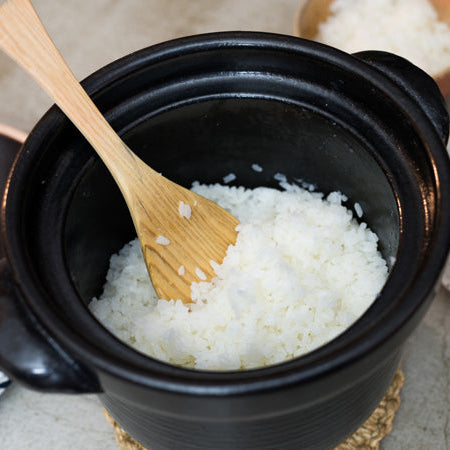 Rice Cooker for 4 Cups-handmade Shigaraki Kitchenware / Rice Cookers-Clay Cooking Utensils-Meizan Kiln
