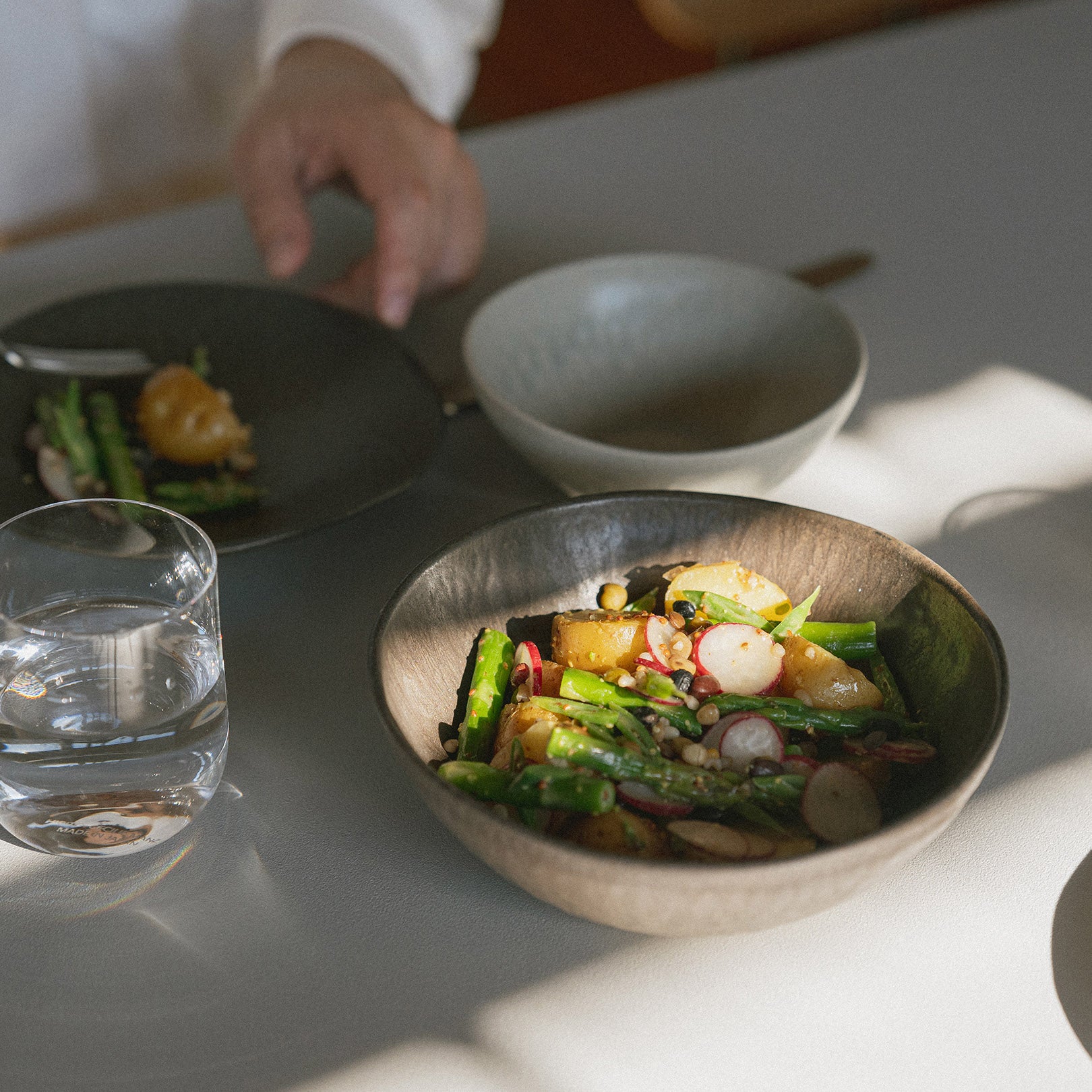 Serving Bowl 18cm-handmade Shigaraki Tableware / Bowls-HIJICA-Meizan Kiln