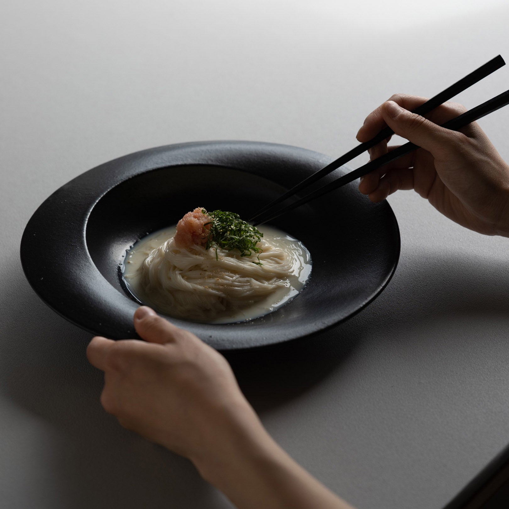 scoop L-handmade Shigaraki Tableware / Plates-secca-Meizan Kiln