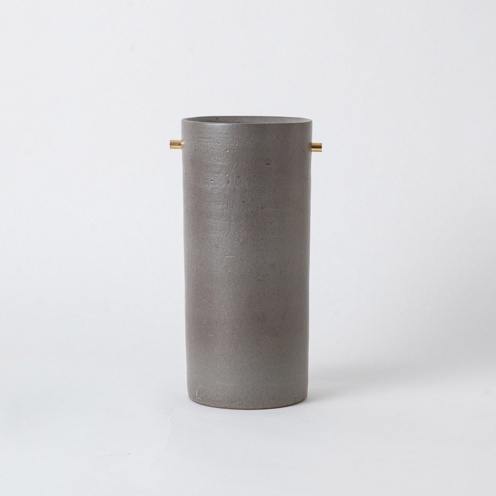 TEOKE vase L-handmade Shigaraki Homeware / Vases-HIJICA-Meizan Kiln