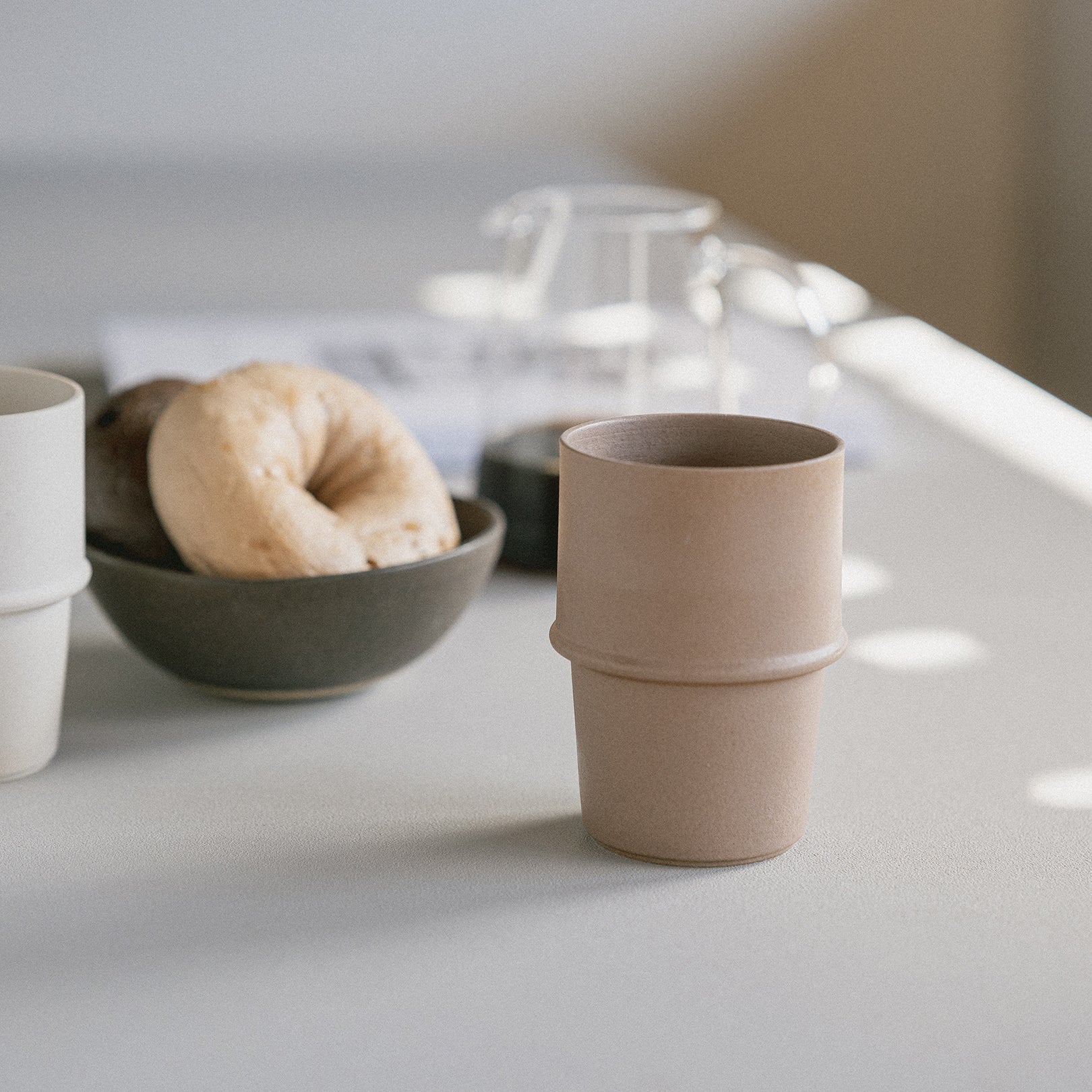 Tumbler 250ml-handmade Shigaraki Tableware / Cups & Teacups-HIJICA-Meizan Kiln