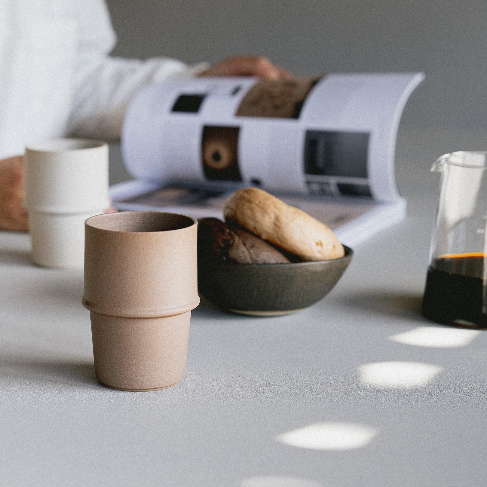 Tumbler 250ml-handmade Shigaraki Tableware / Cups & Teacups-HIJICA-Meizan Kiln