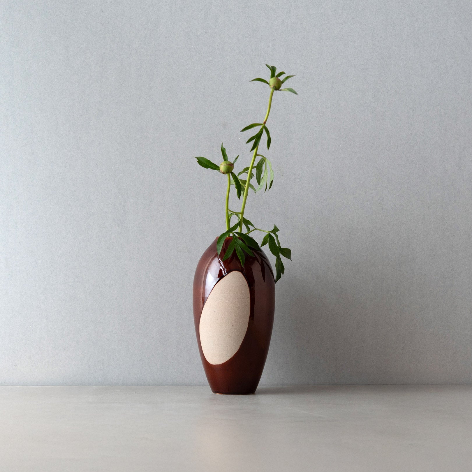 Handcrafted Shigaraki Big Vase inIvory, , – ma, made in Japan