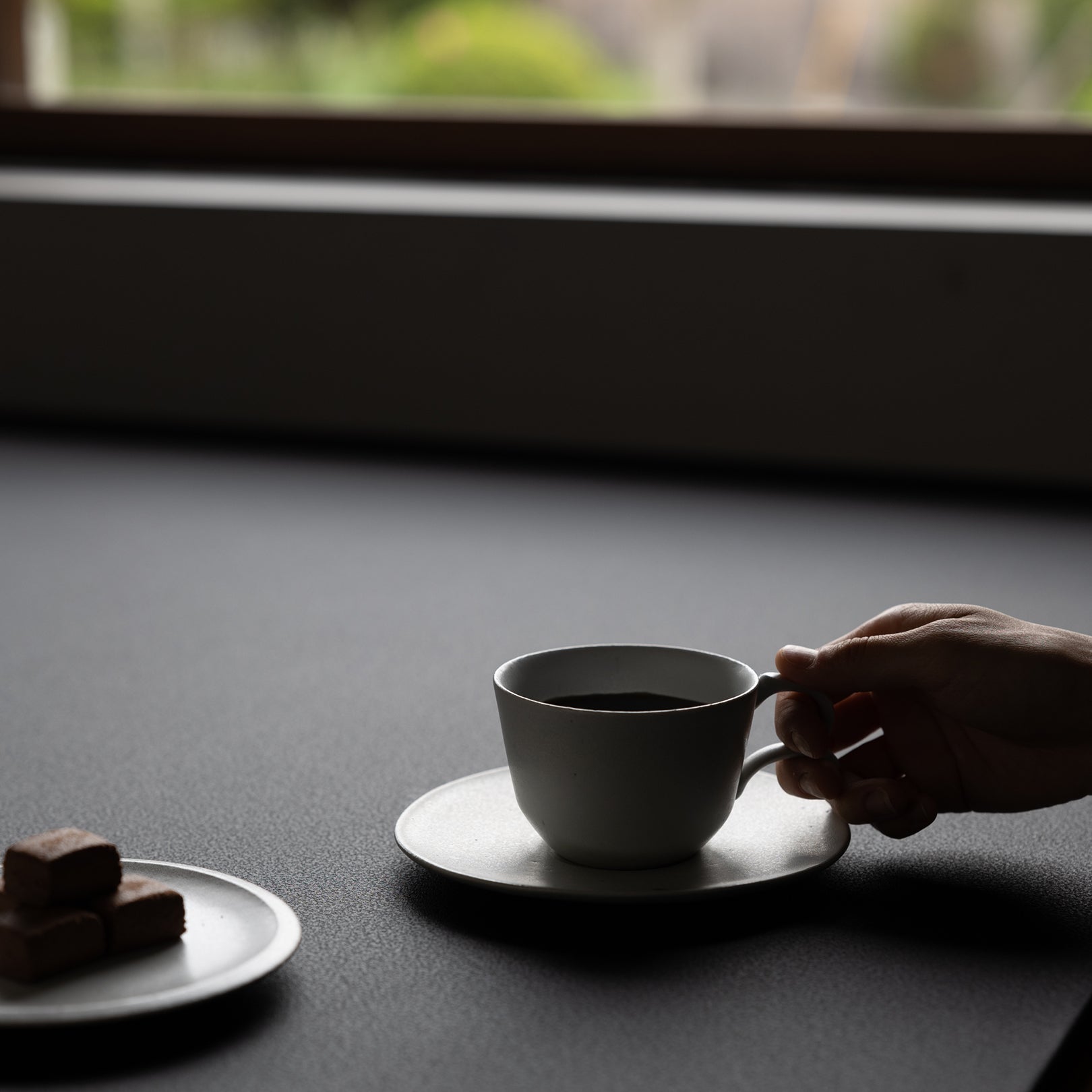 Handcrafted Shigaraki coffee cup inBlack, , – secca, made in Japan