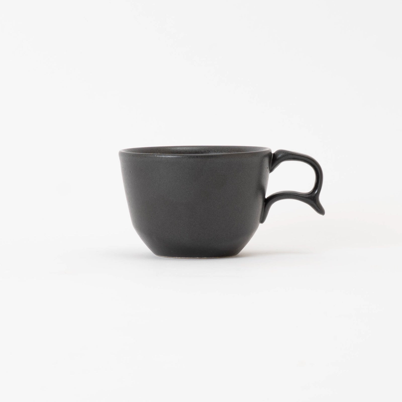 Handcrafted Shigaraki coffee cup inBlack, , – secca, made in Japan