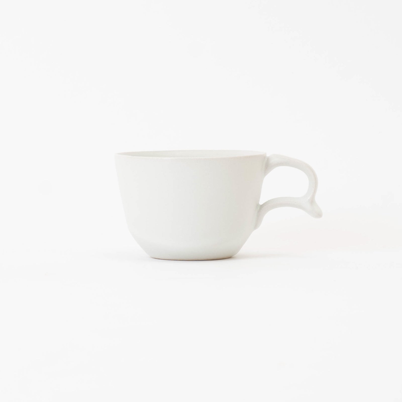 Handcrafted Shigaraki coffee cup inWhite, , – secca, made in Japan