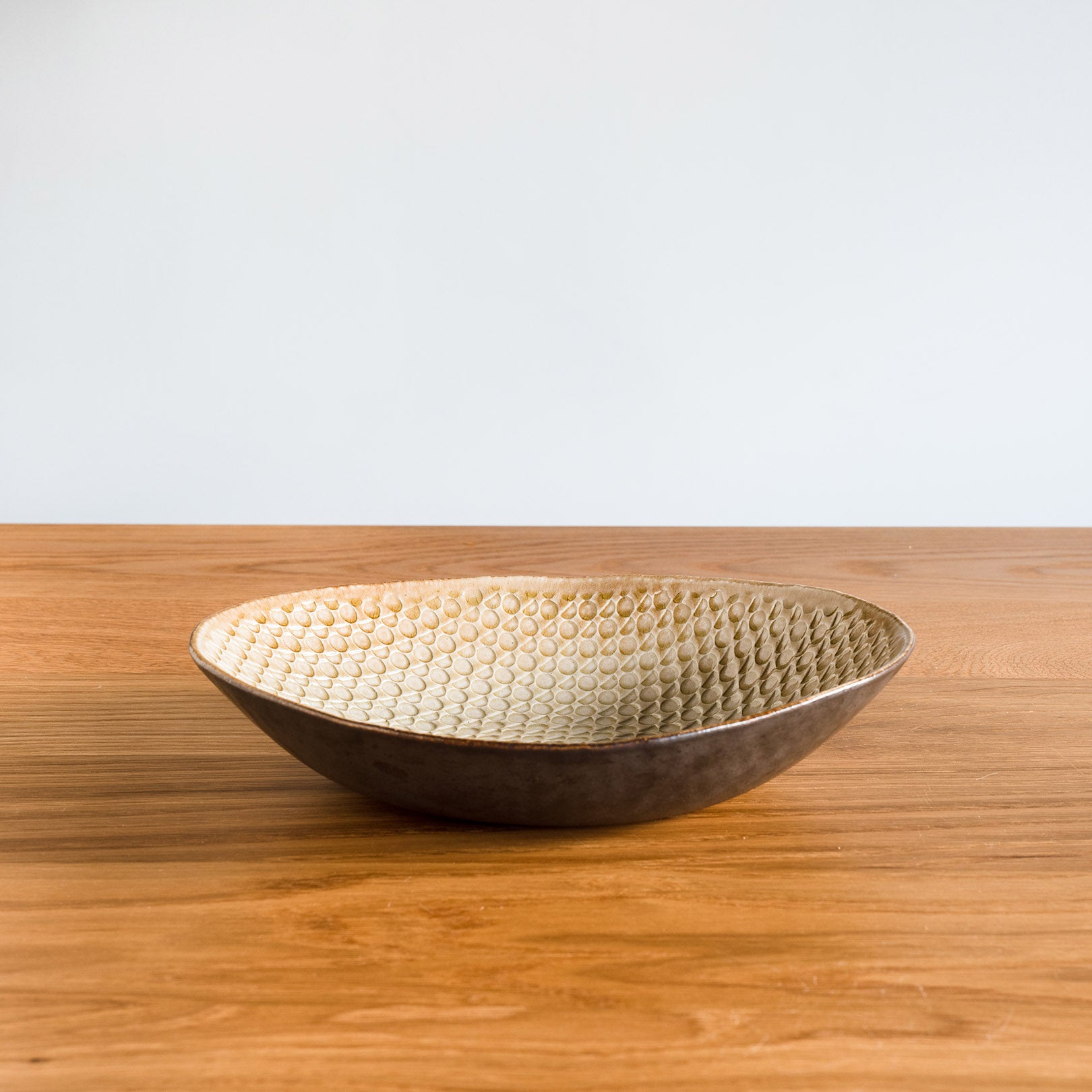 Handcrafted Shigaraki Deep Plate Big inCeladon, , – Hitotsuki, made in Japan