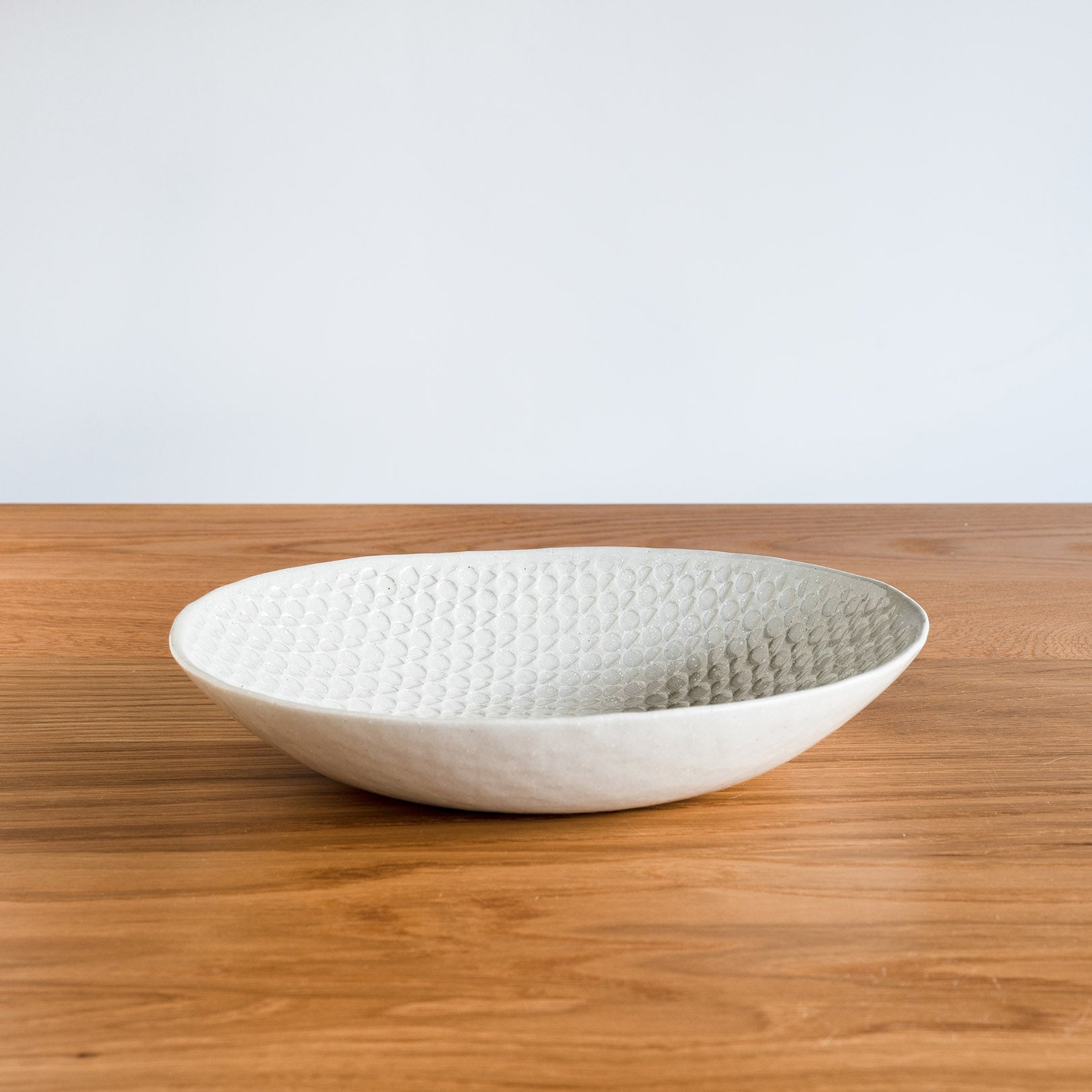 Handcrafted Shigaraki Deep Plate Big inCeladon, , – Hitotsuki, made in Japan
