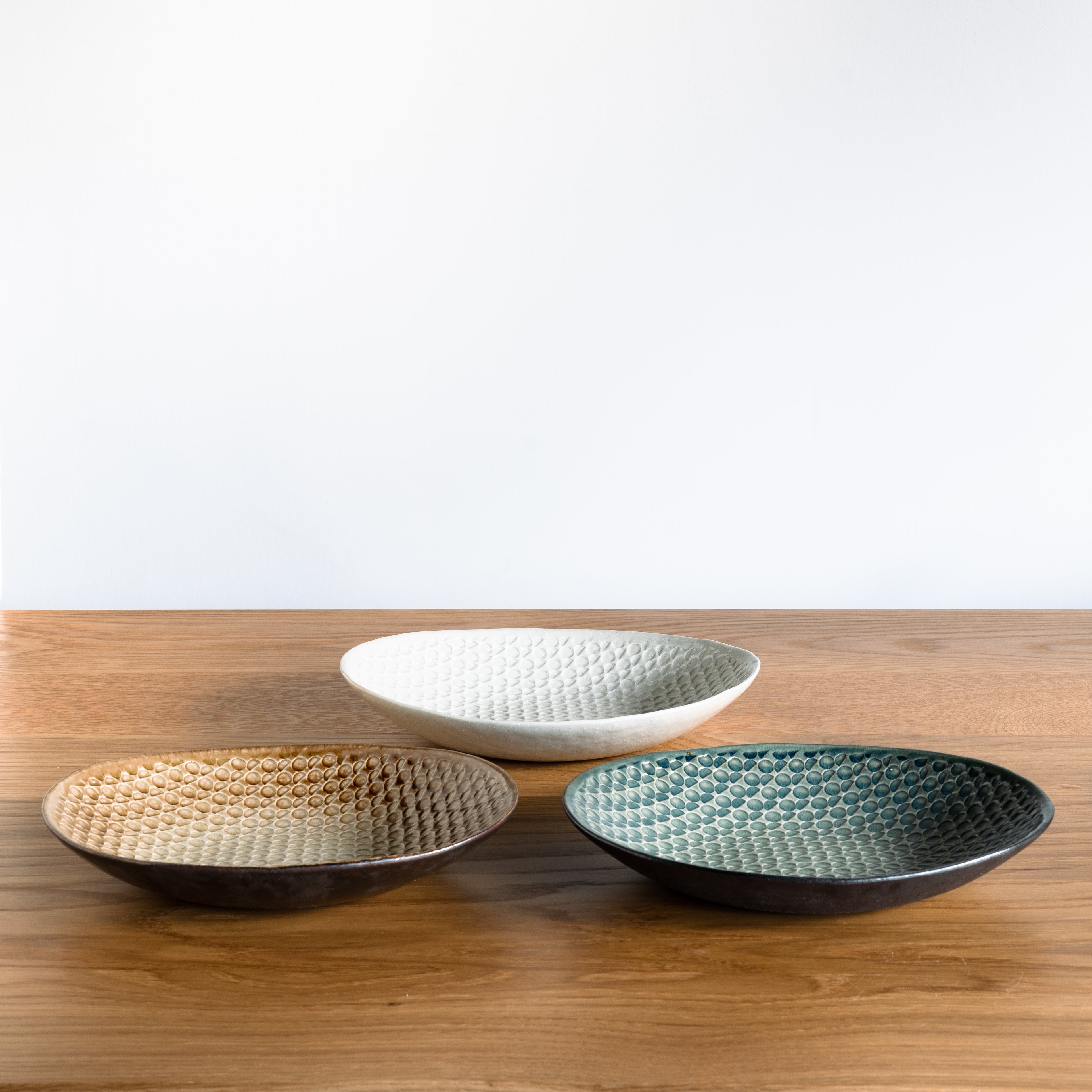 Handcrafted Shigaraki Deep Plate Medium inCeladon, , – Hitotsuki, made in Japan