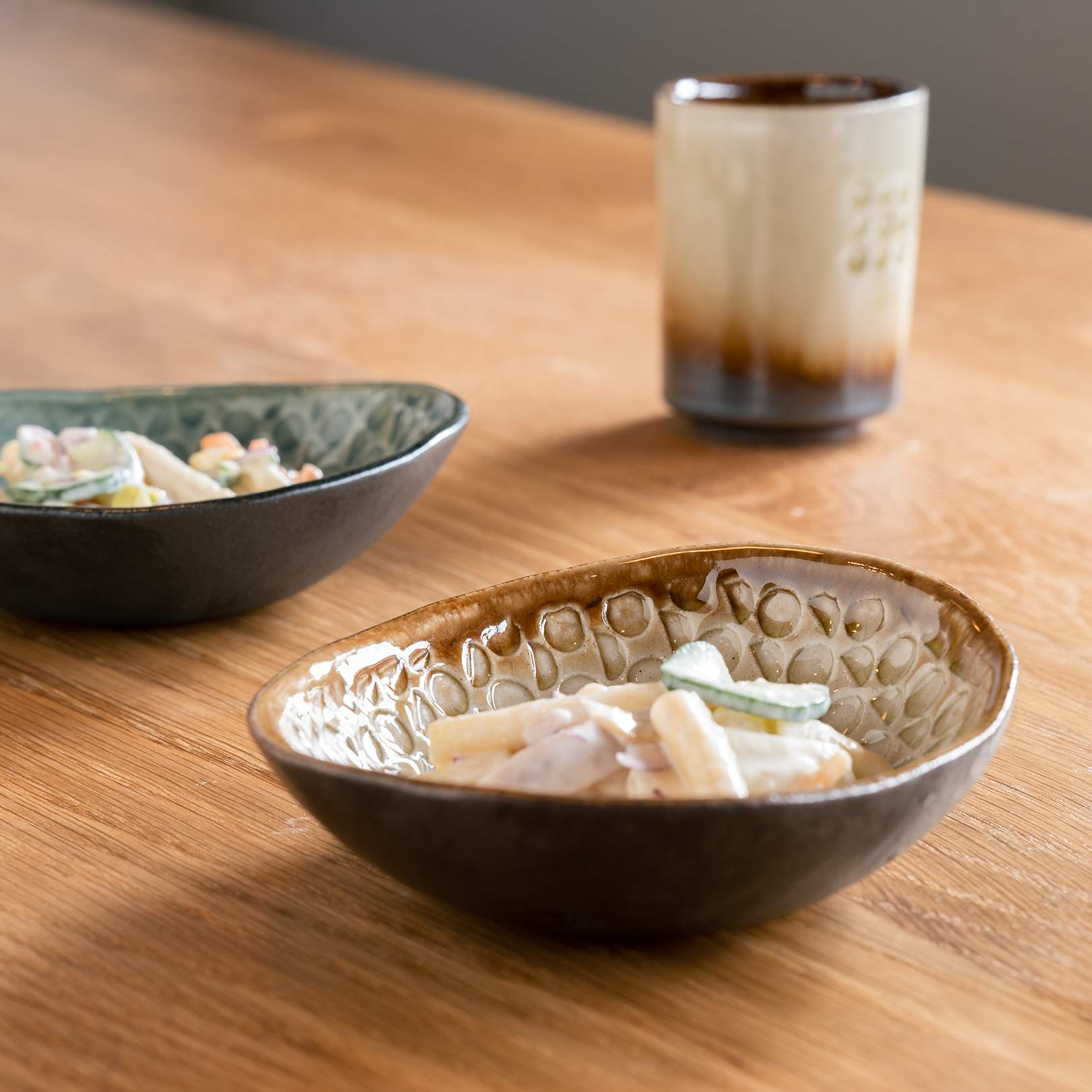 Handcrafted Shigaraki Deep Plate Mini inCeladon, , – Hitotsuki, made in Japan