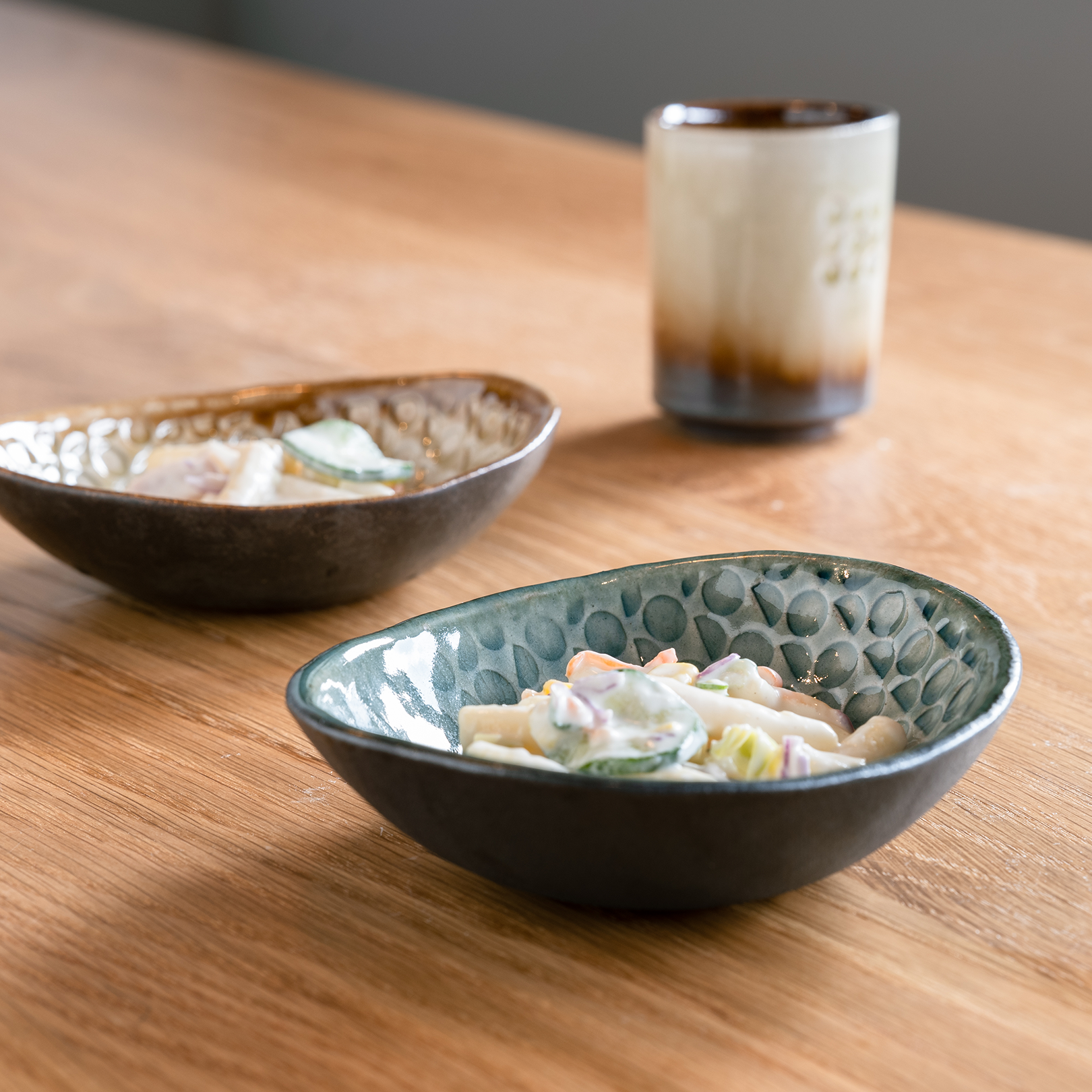 Handcrafted Shigaraki Deep Plate Mini inCeladon, , – Hitotsuki, made in Japan