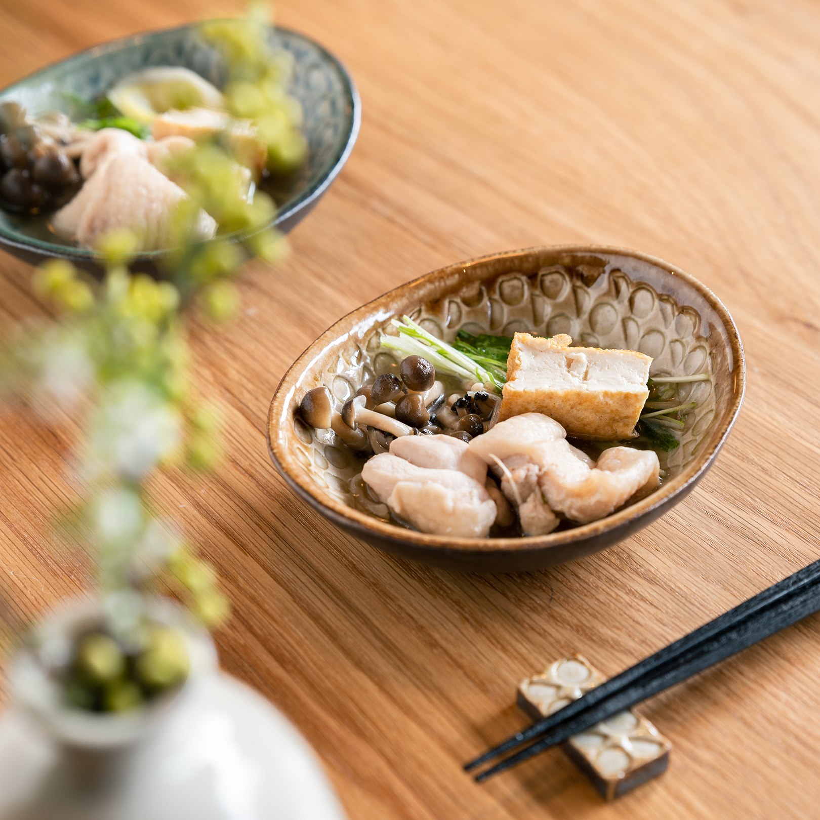 Handcrafted Shigaraki Deep Plate Mini inCeladon, , – Hitotsuki, made in Japan