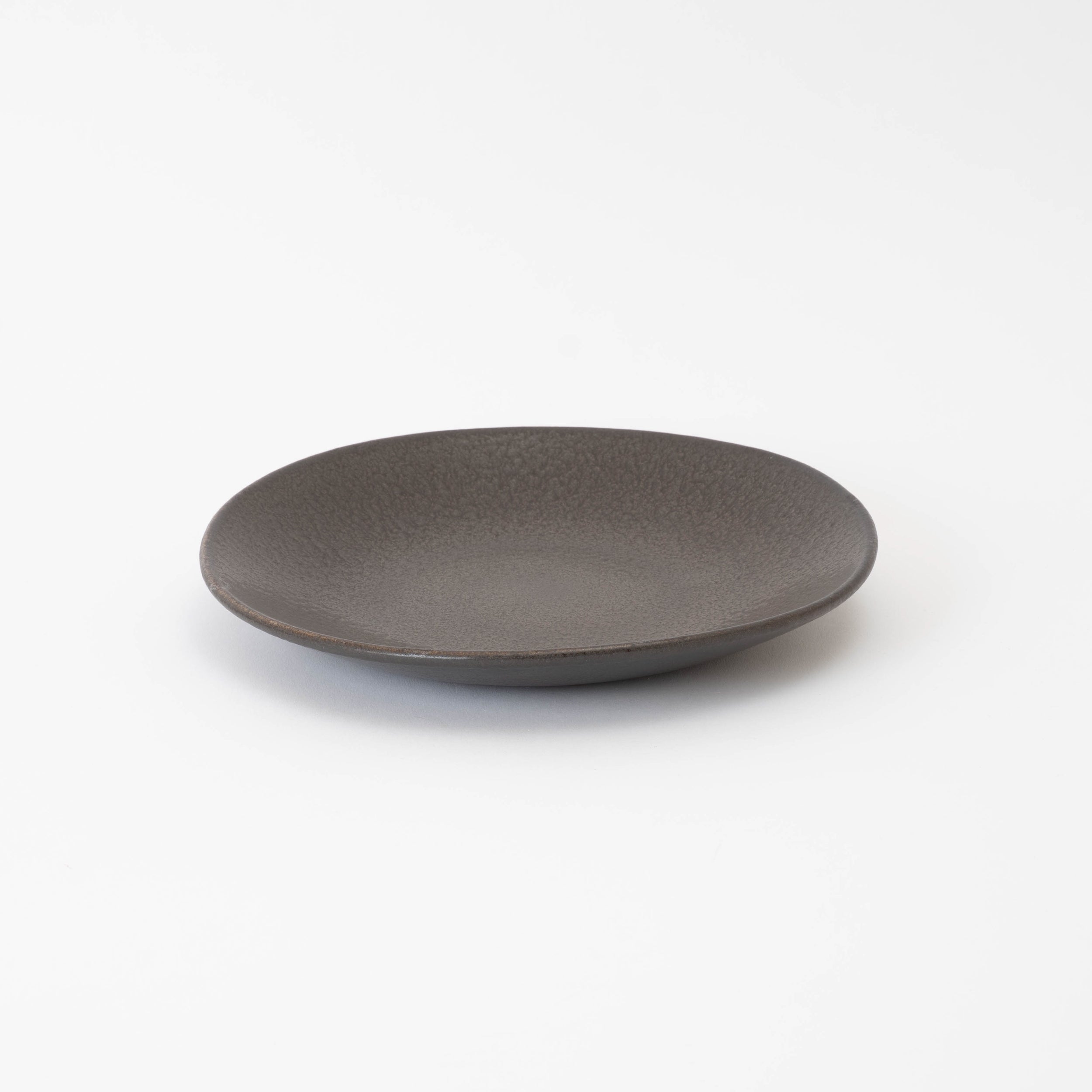 Handcrafted Shigaraki Dinner Plate 24cm inDark Gray, , – HIJICA, made in Japan