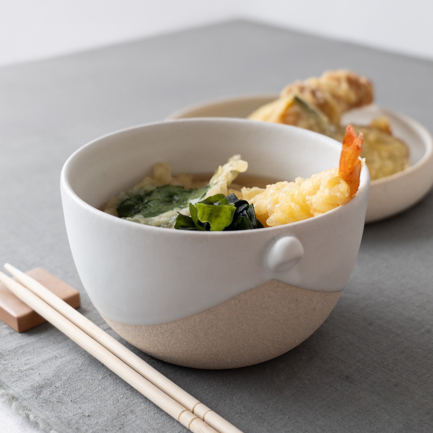 Handcrafted Shigaraki Donburi Bowl inWhite, , – codomono, made in Japan