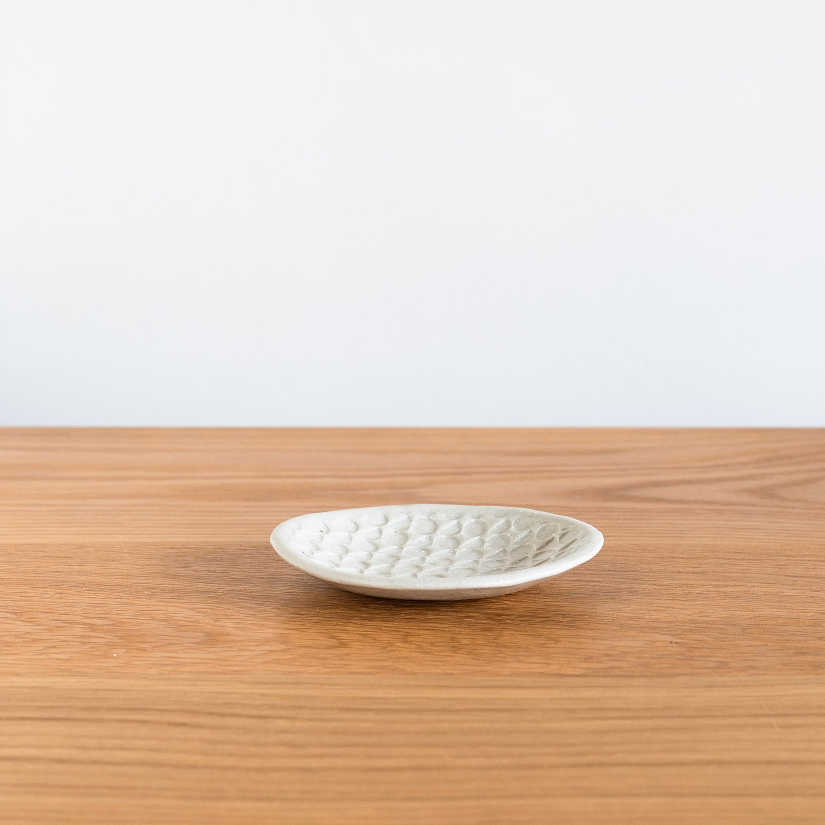 Handcrafted Shigaraki Flat Plate Mini inCeladon, , – Hitotsuki, made in Japan
