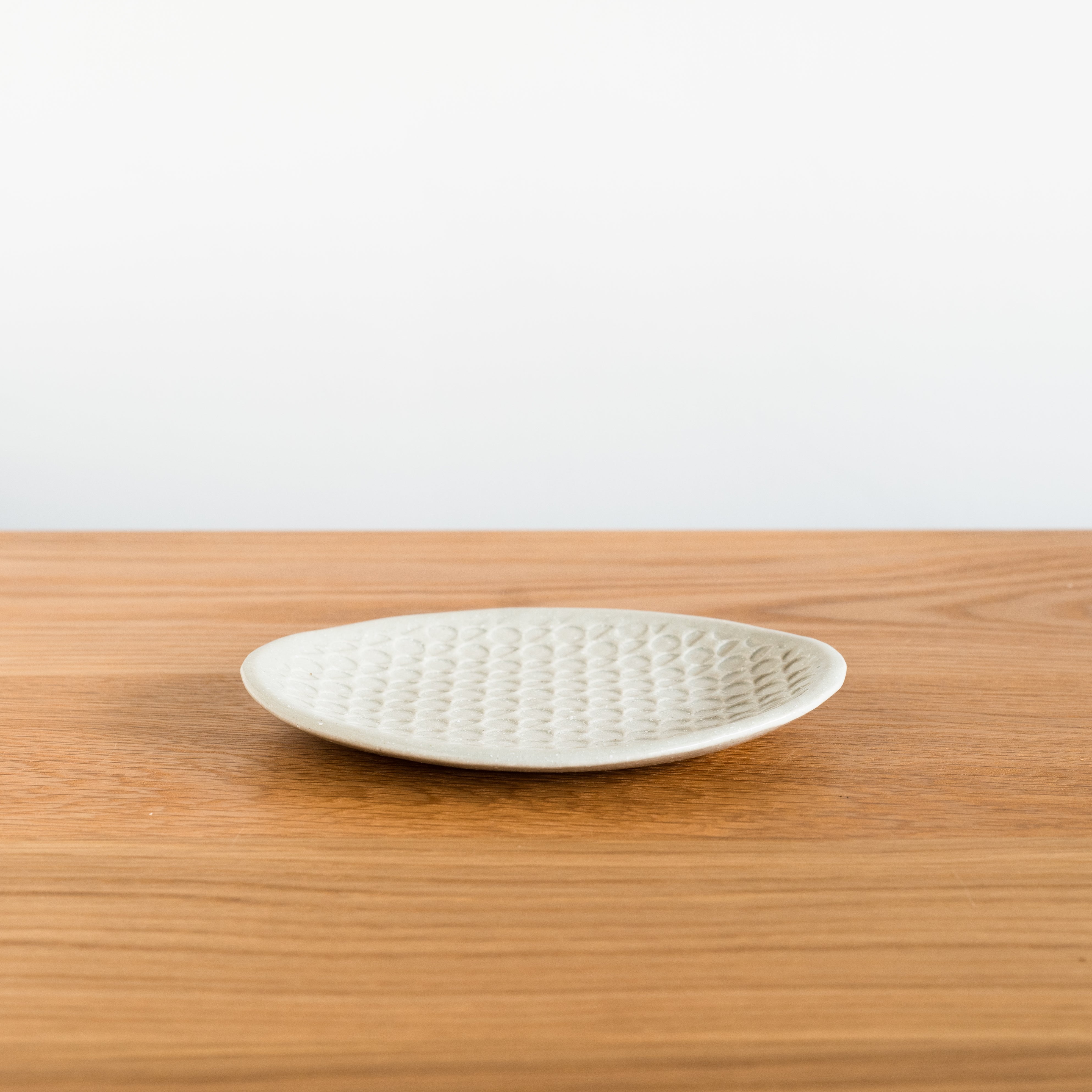 Handcrafted Shigaraki Flat Plate Small inCeladon, , – Hitotsuki, made in Japan