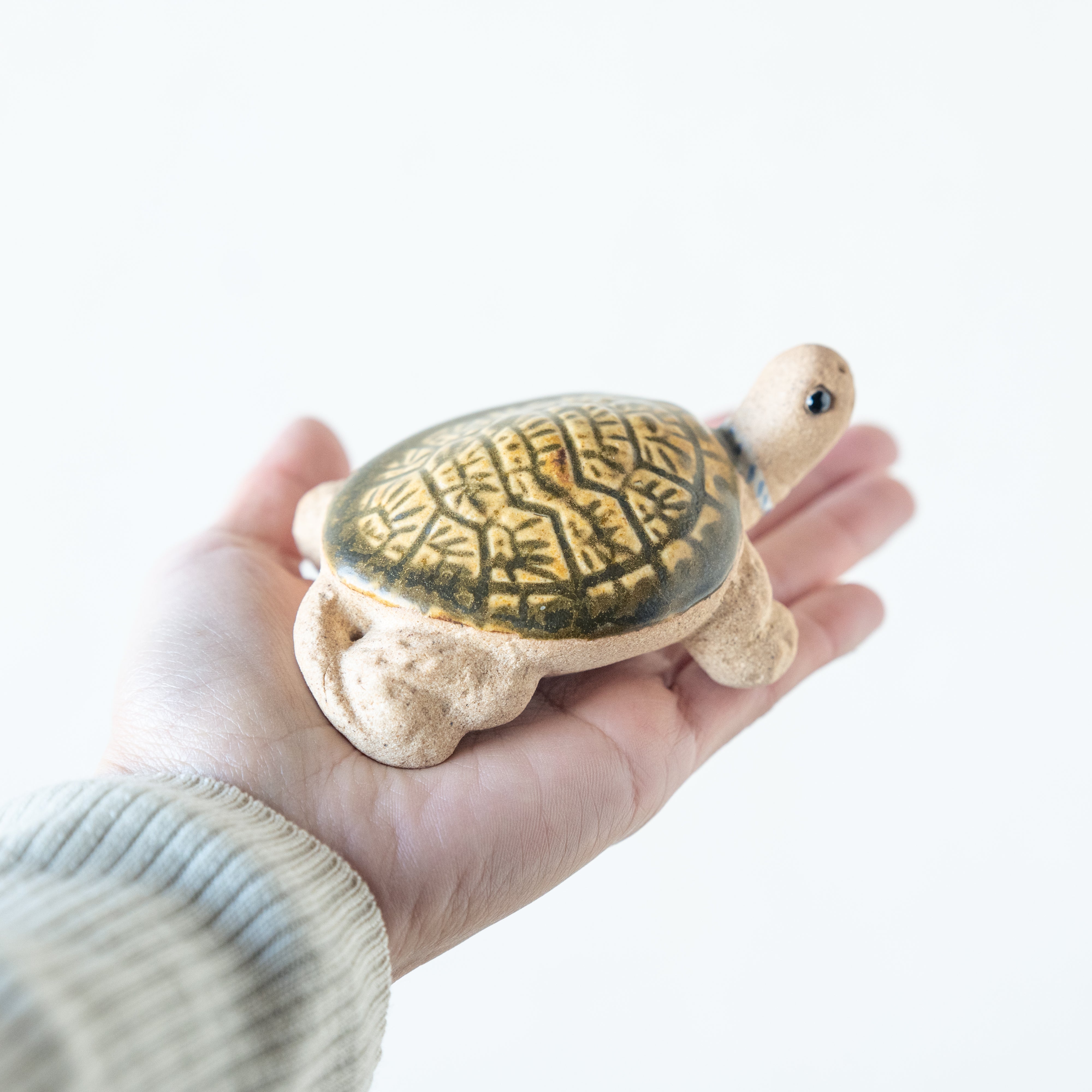 Handcrafted Shigaraki Hand Towel Turtle inNo.2, , – hoccori, made in Japan