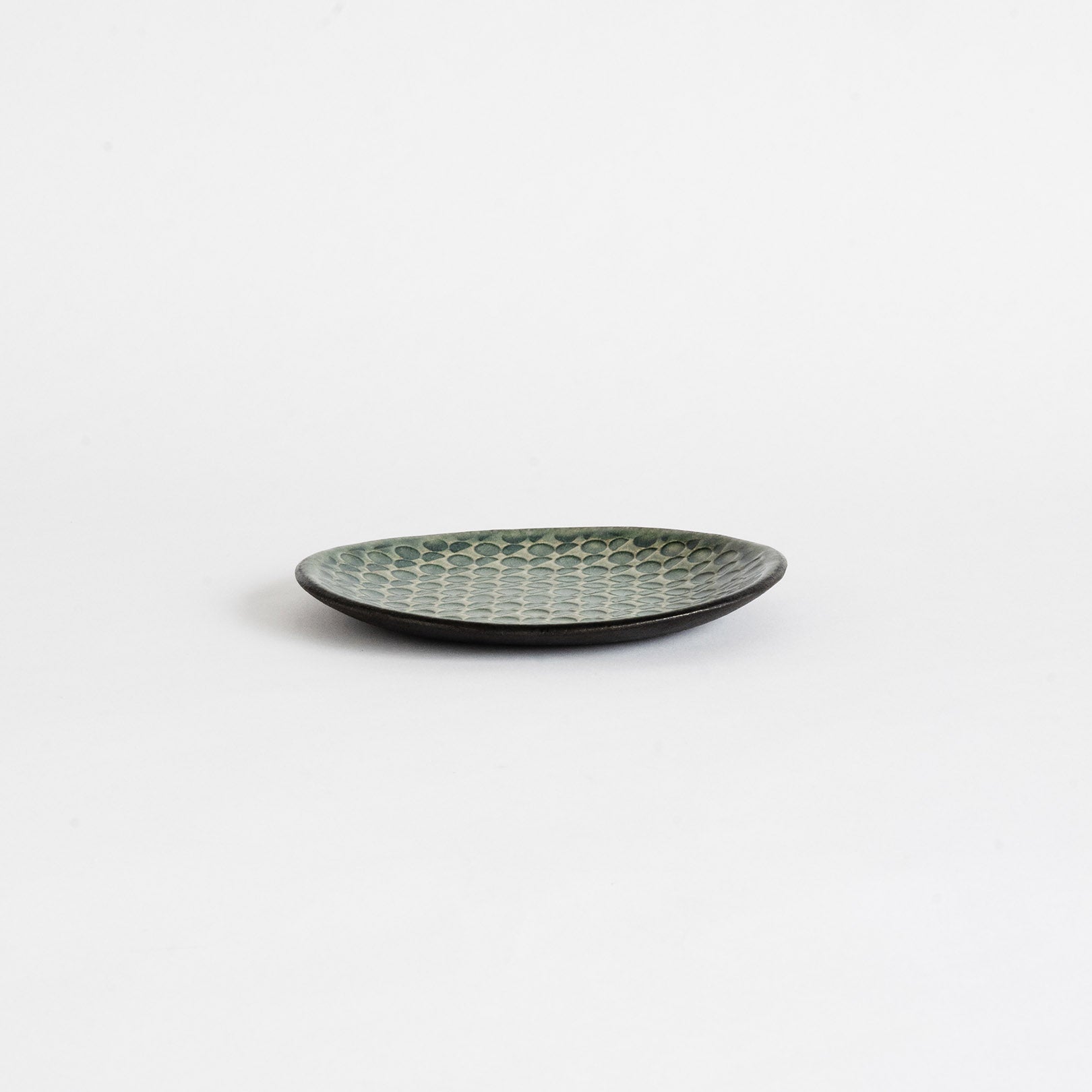 Flat Plate Small-handmade Shigaraki Tableware / Plates-Hitotsuki-Meizan Kiln