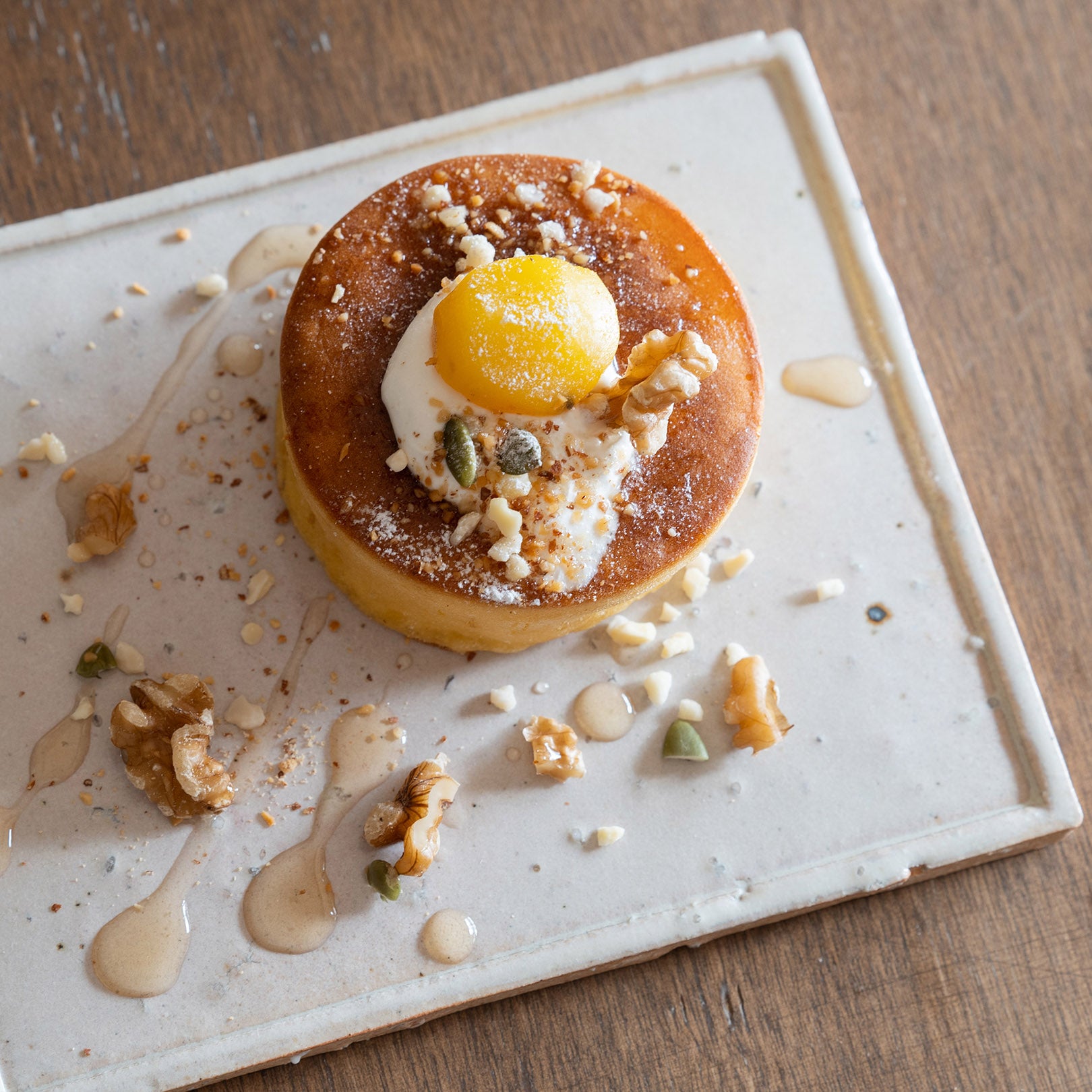 Square Plate M-handmade Shigaraki Tableware / Plates-Koshigaraki-Meizan Kiln