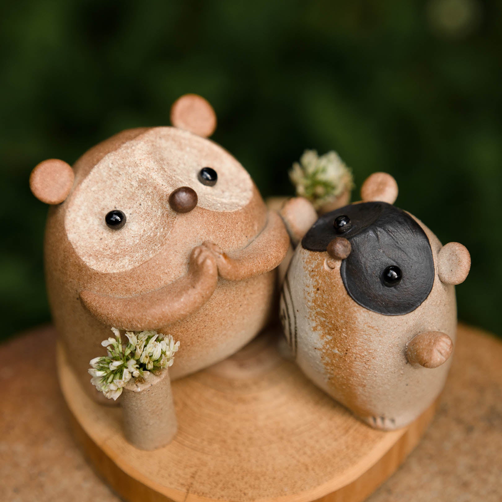 Handcrafted Shigaraki Lucky Tanuki in, , – hoccori, made in Japan