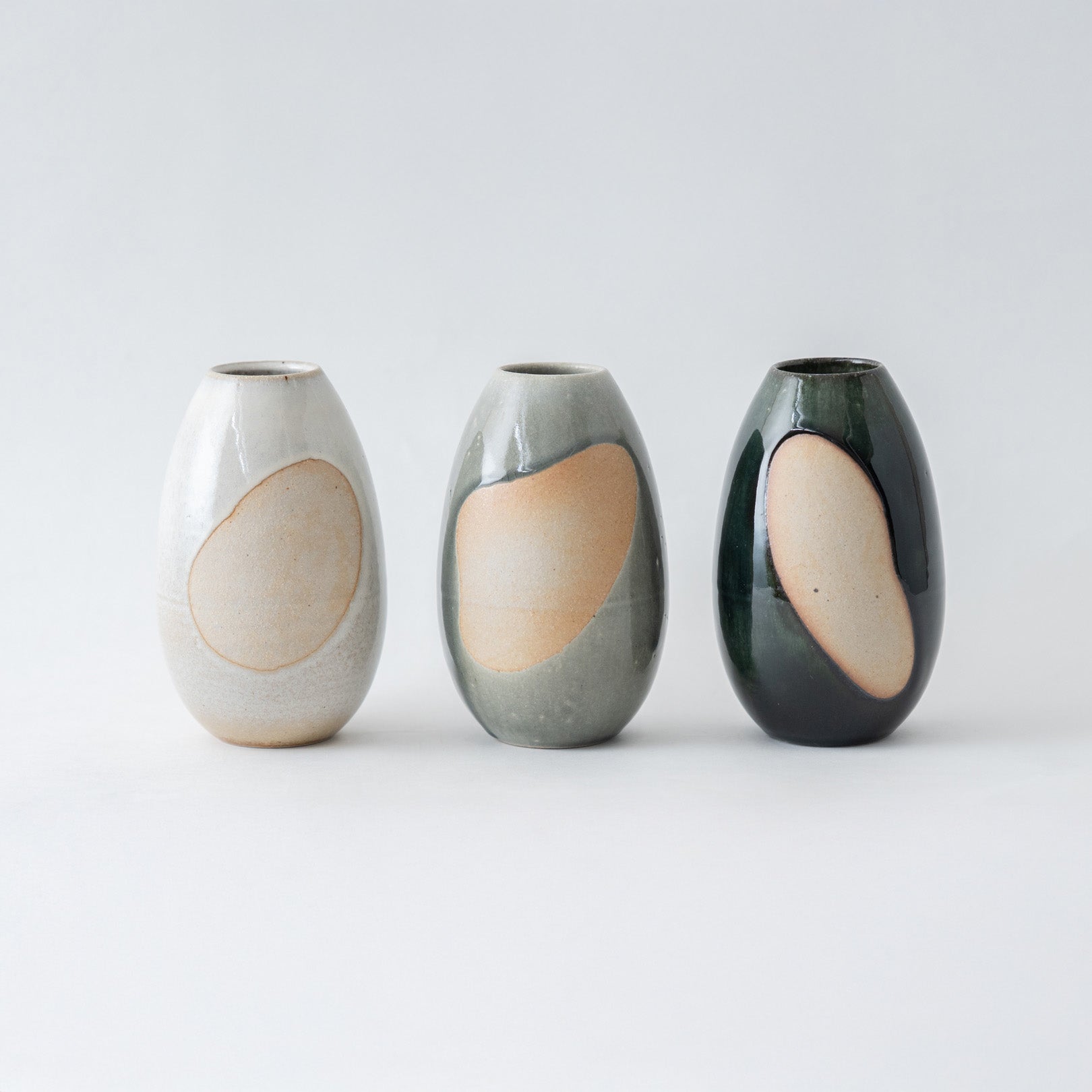 Handcrafted Shigaraki Medium Vase inIvory, , – ma, made in Japan