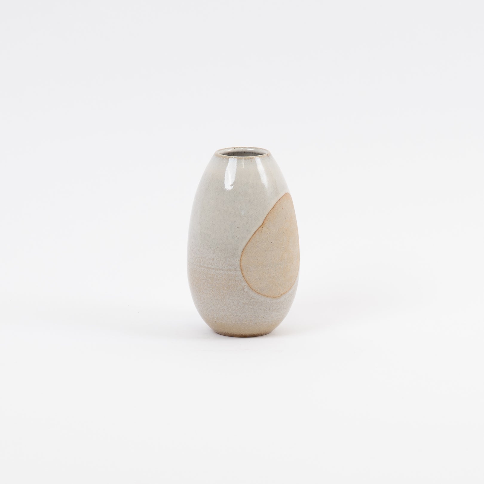 Handcrafted Shigaraki Medium Vase inIvory, , – ma, made in Japan