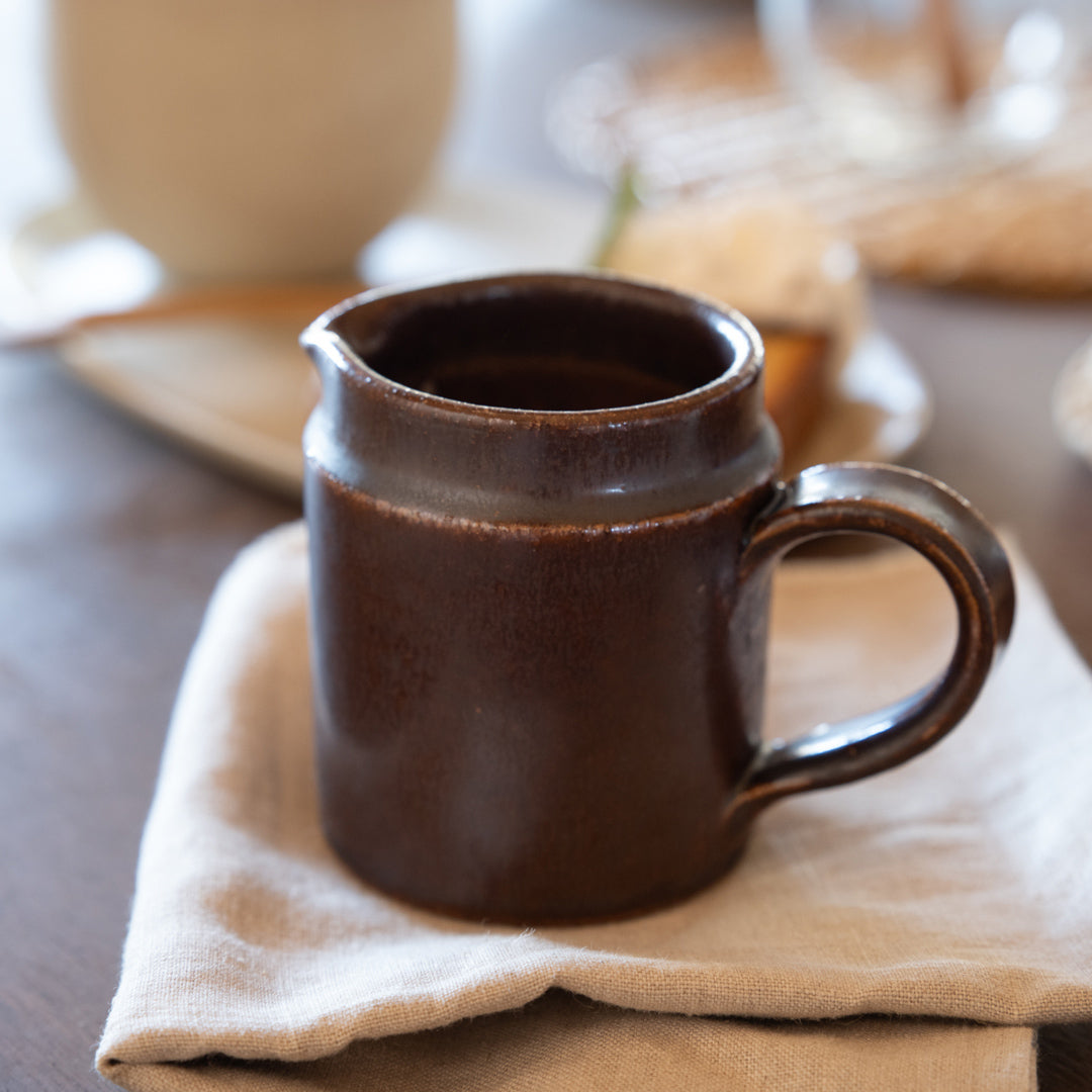 Handcrafted Shigaraki Milk Pitcher inNatural, , – Clay Cooking Utensils, made in Japan