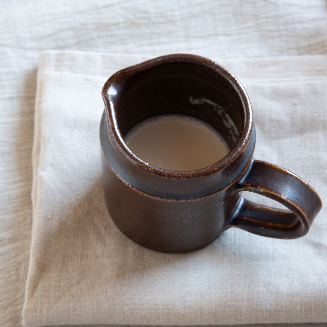 Handcrafted Shigaraki Milk Pitcher inNatural, , – Clay Cooking Utensils, made in Japan