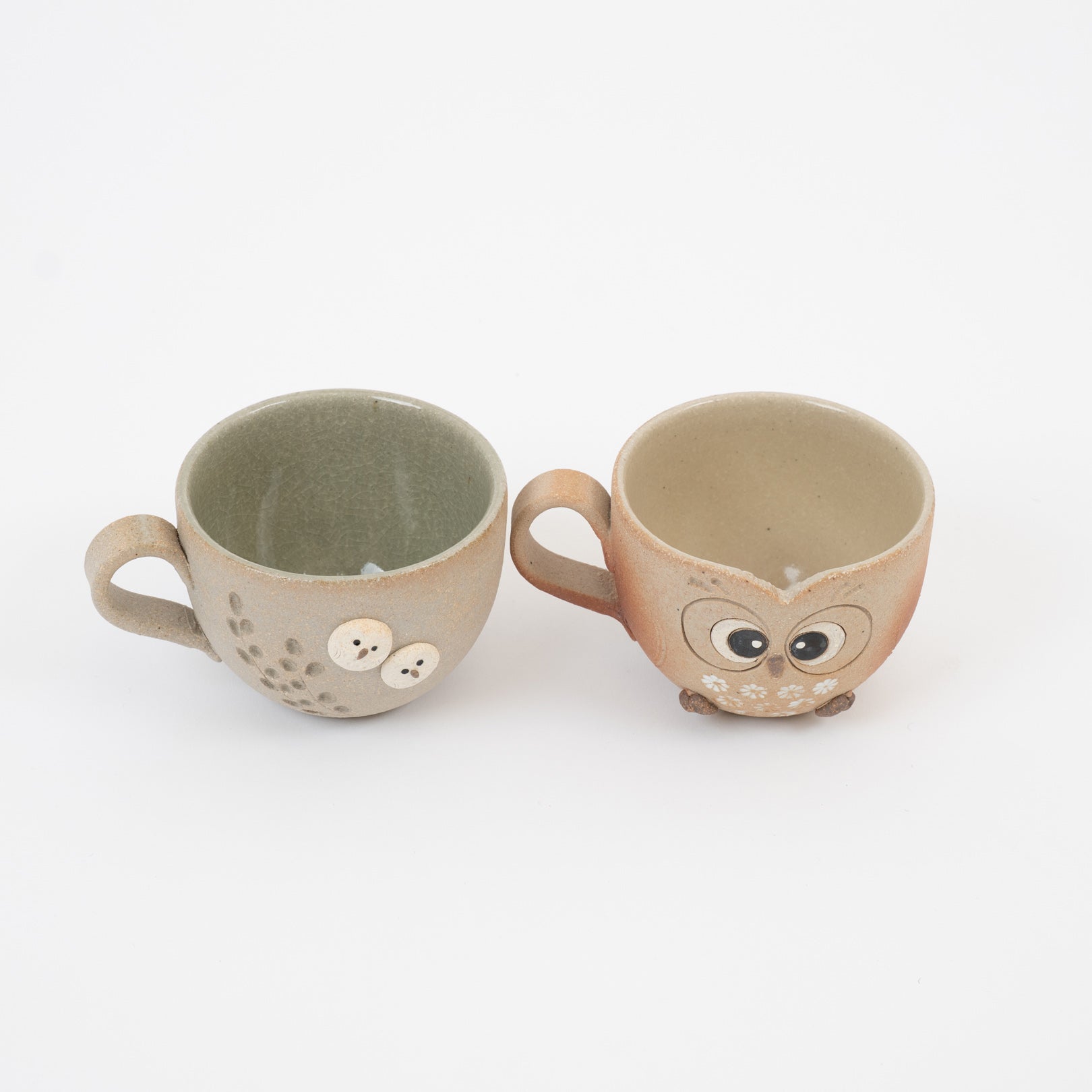Handcrafted Shigaraki Owl Mug inWhite Owl, , – hoccori, made in Japan