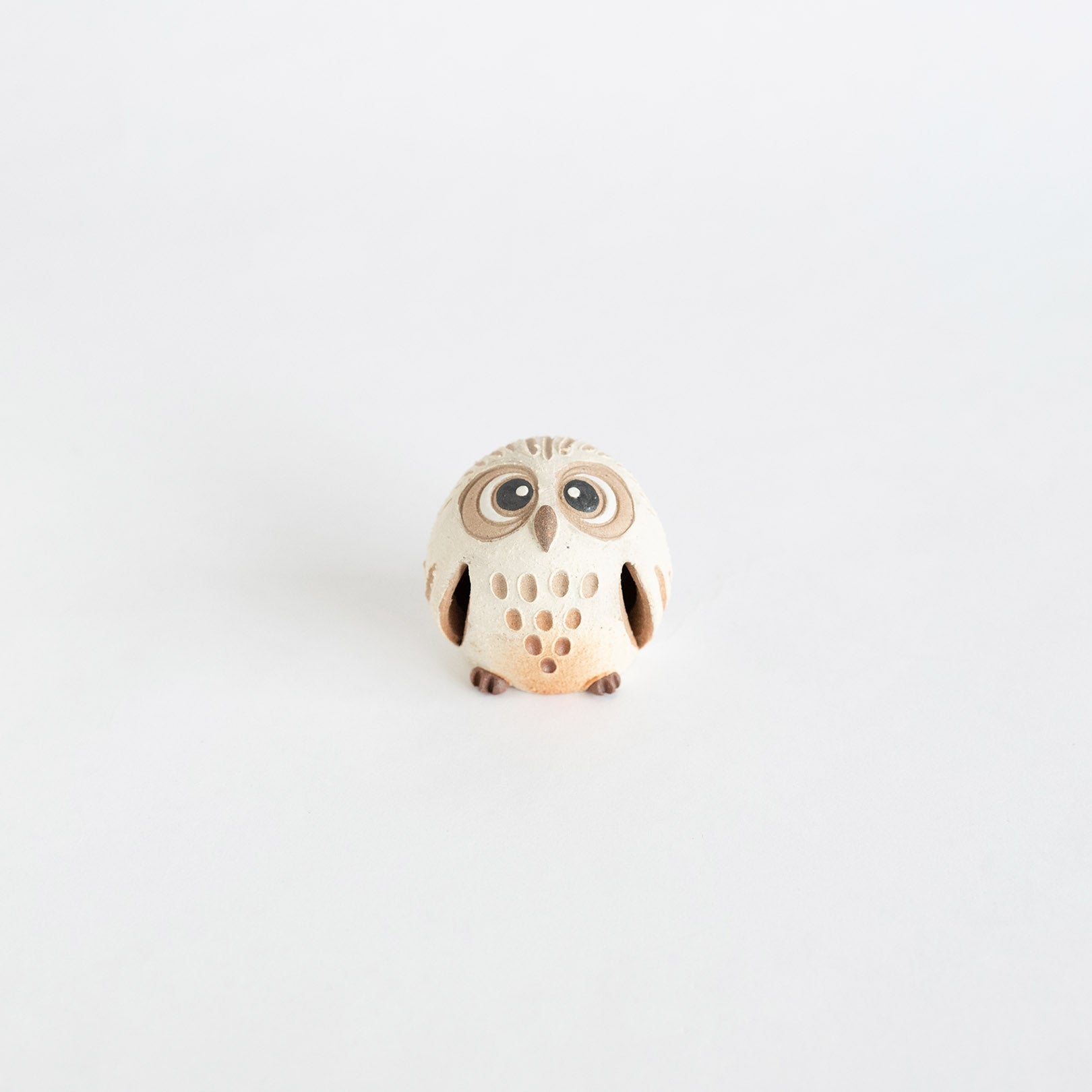 Handcrafted Shigaraki Perfectly Round Owl inNo. 2, , – hoccori, made in Japan