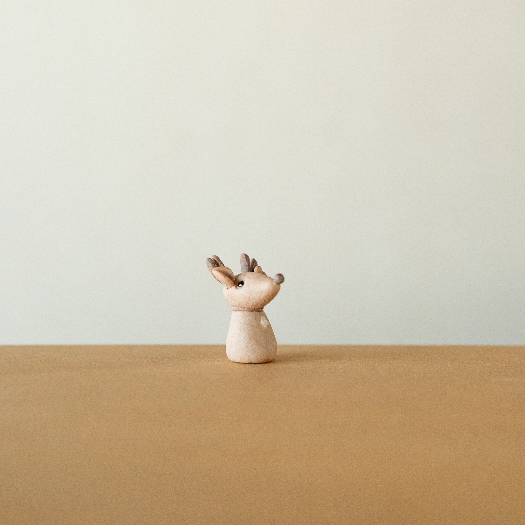 Small Festive Doll-handmade Shigaraki Homeware / Decoration-Christmas-Meizan Kiln