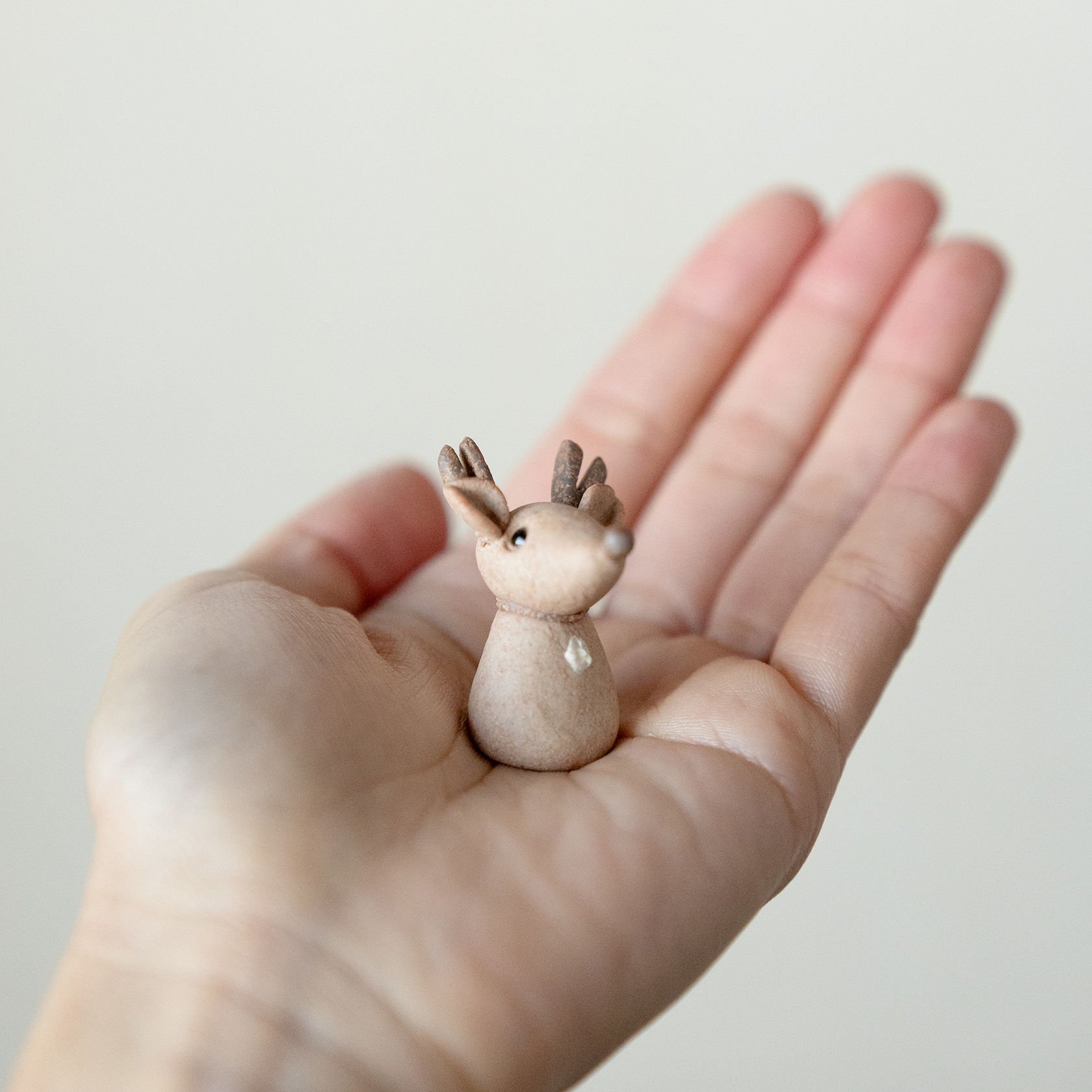 Small Festive Doll-handmade Shigaraki Homeware / Decoration-Christmas-Meizan Kiln