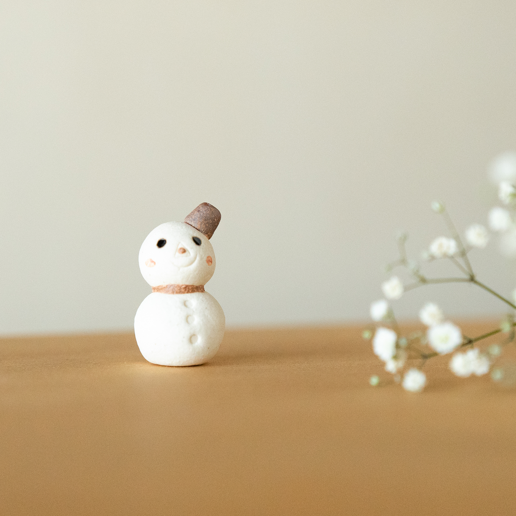 Small Festive Doll-handmade Shigaraki Homeware / Decoration-Christmas-Meizan Kiln