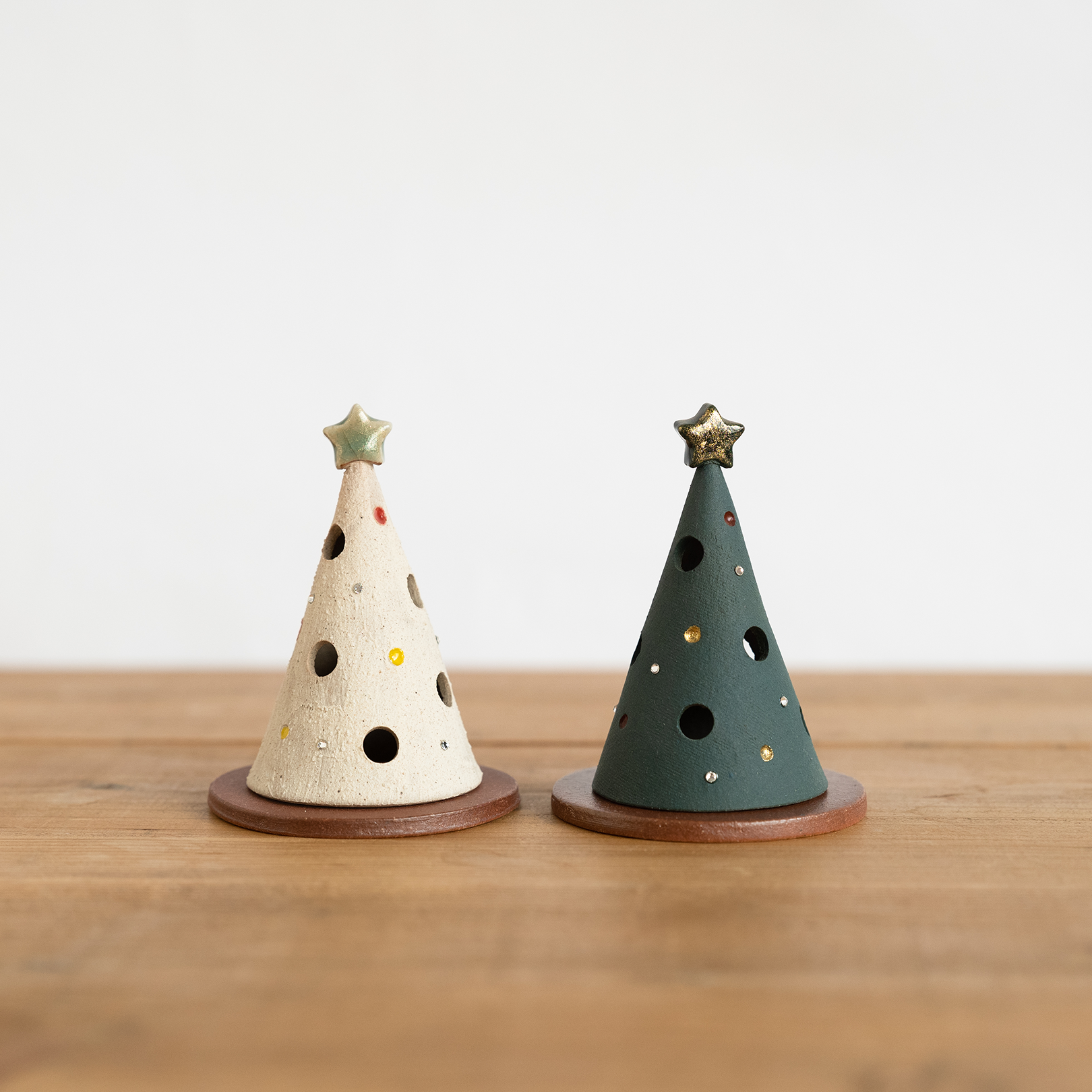 Mini Christmas Tree-handmade Shigaraki Homeware / Decoration-Christmas-Meizan Kiln