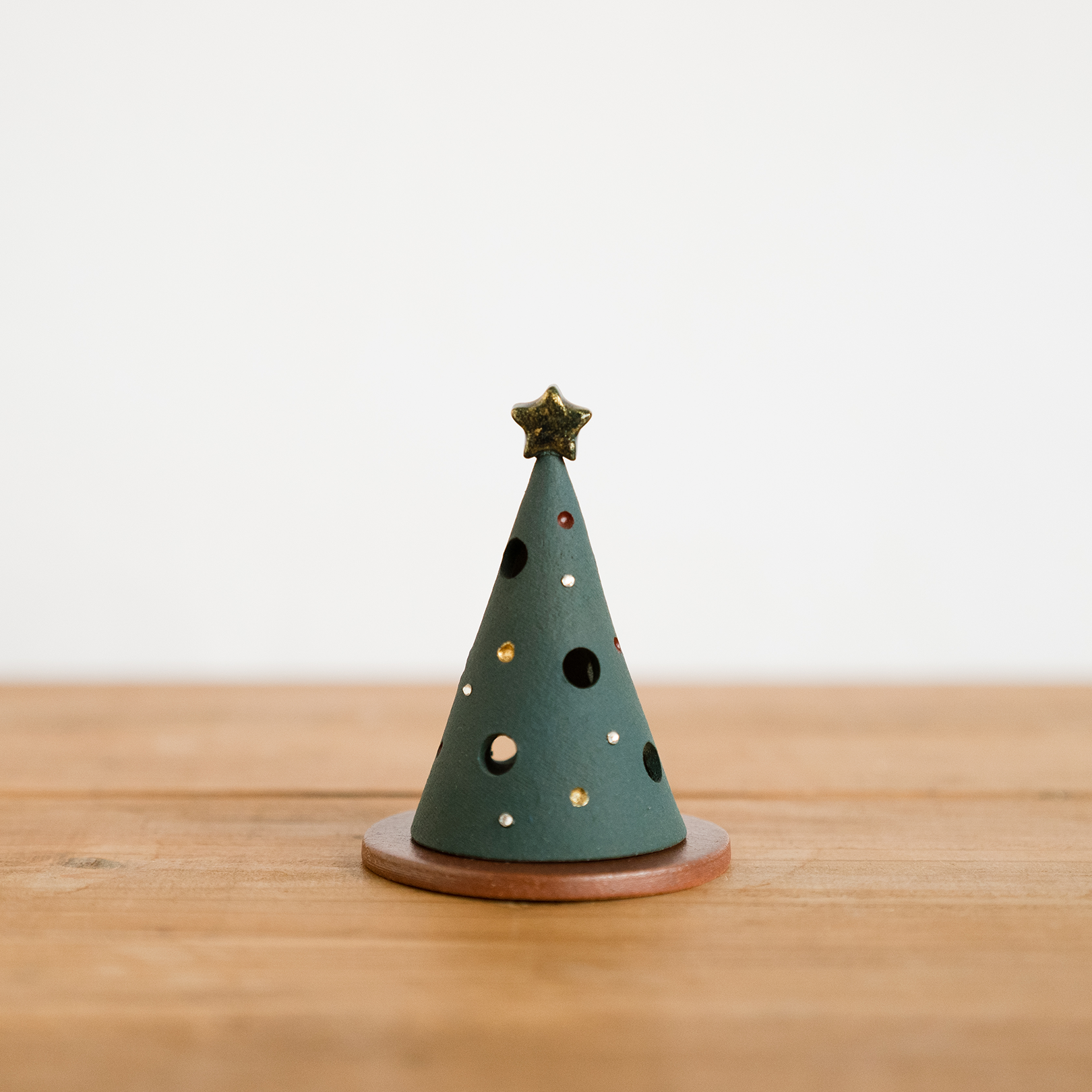Mini Christmas Tree-handmade Shigaraki Homeware / Decoration-Christmas-Meizan Kiln