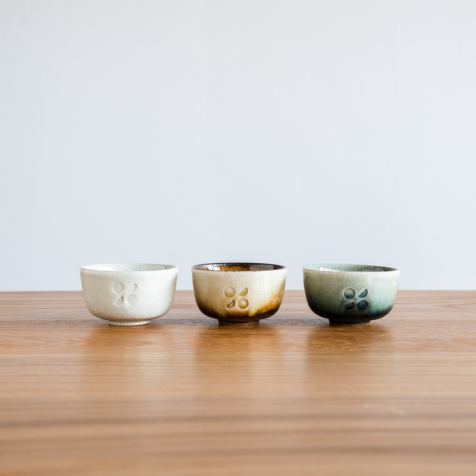 Handcrafted Shigaraki Sake Cup inCeladon, , – Hitotsuki, made in Japan