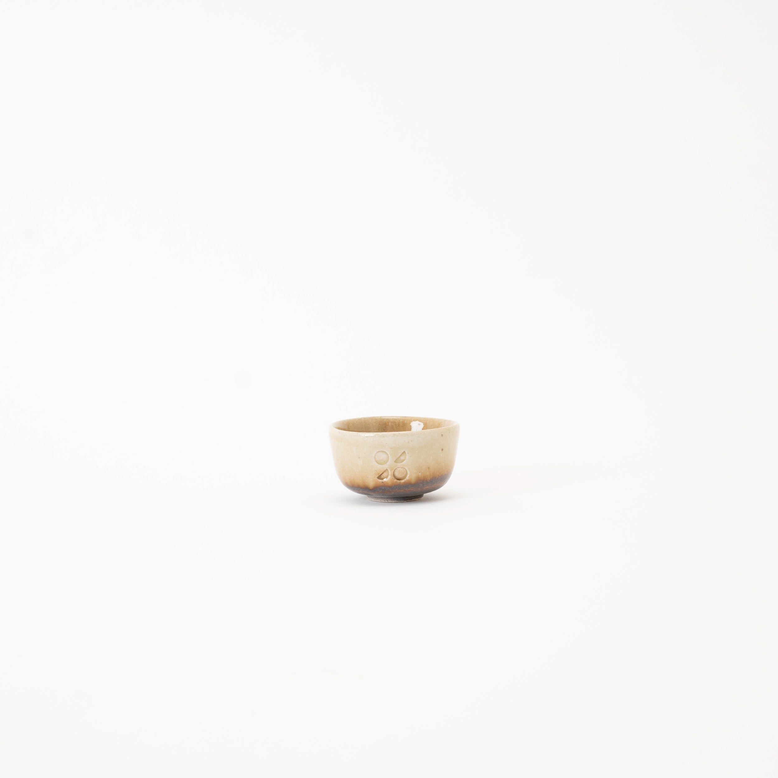 Handcrafted Shigaraki Sake Cup inOchre, , – Hitotsuki, made in Japan