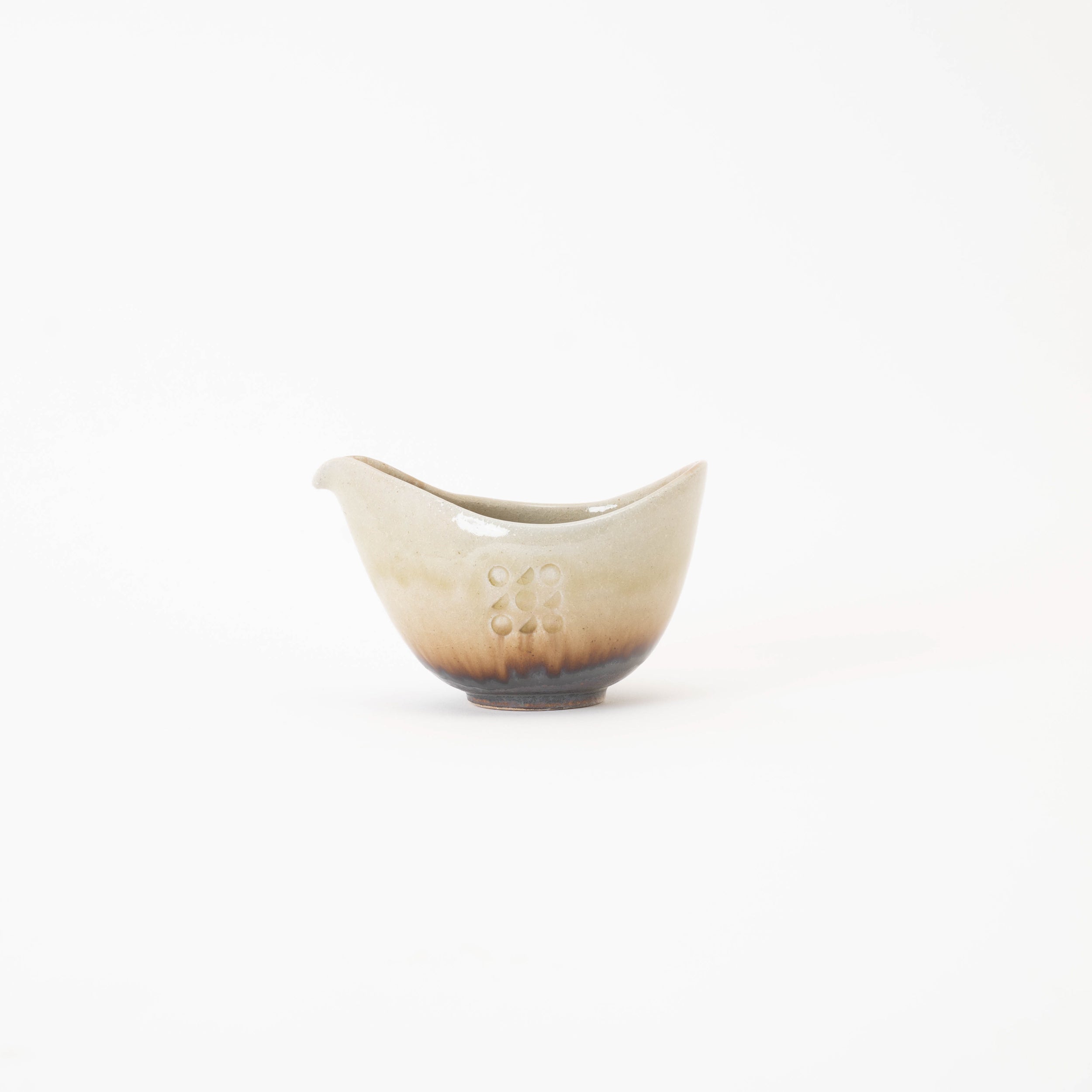Handcrafted Shigaraki Sake Pitcher inOchre, , – Hitotsuki, made in Japan