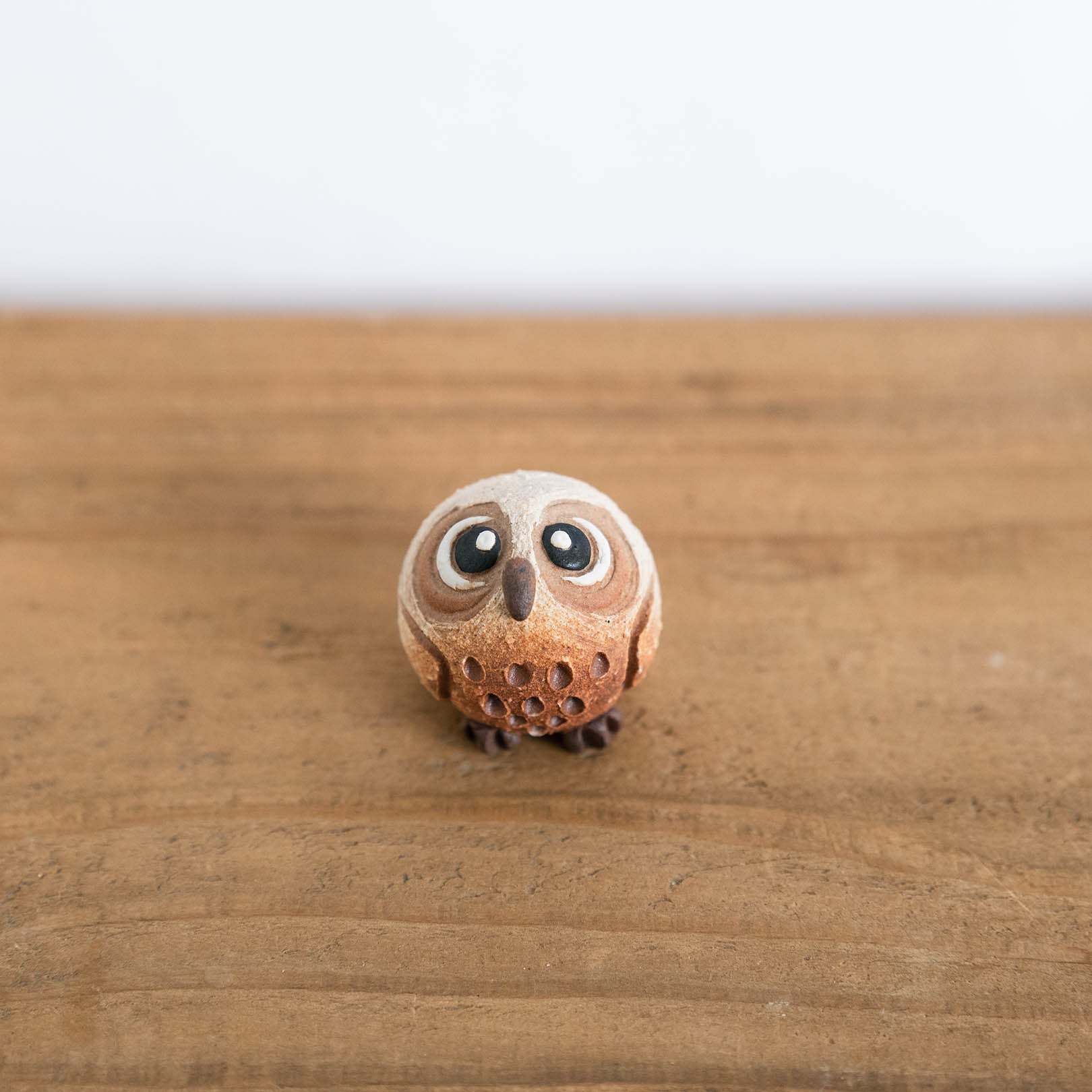 Handcrafted Shigaraki Small Owls L inPerfectly Round Owl, , – hoccori, made in Japan