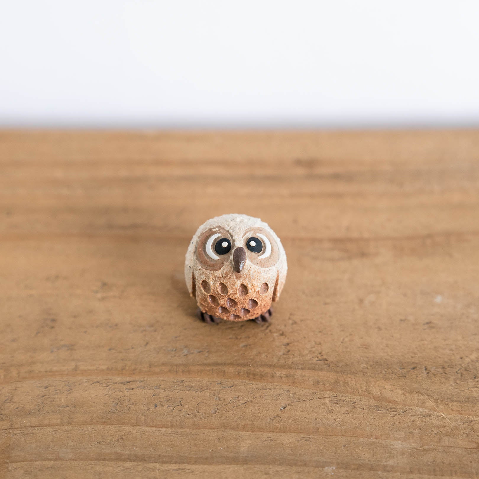 Handcrafted Shigaraki Small Owls M inPerfectly Round Owl, , – hoccori, made in Japan