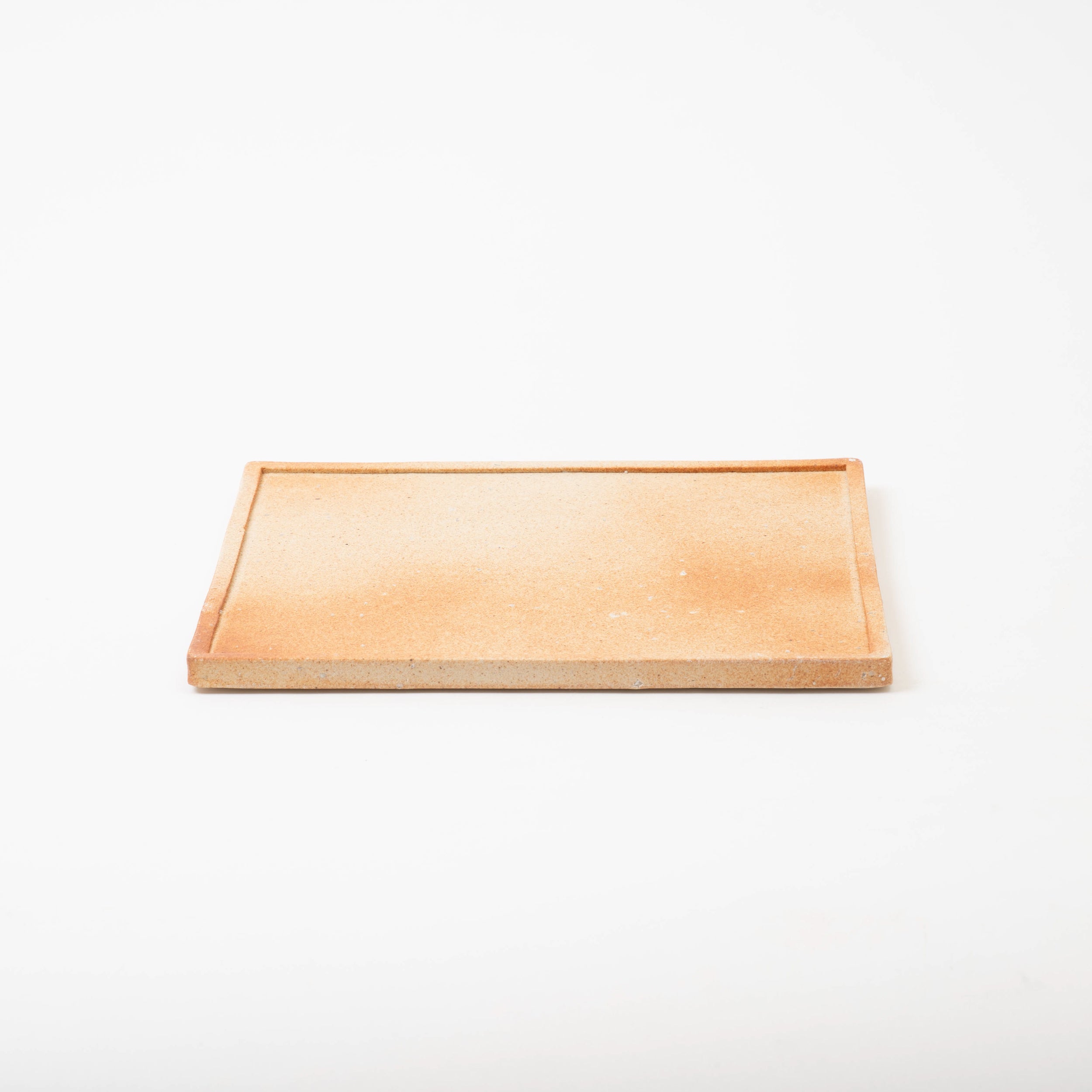 Handcrafted Shigaraki Square Plate L inScarlet, , – Koshigaraki, made in Japan