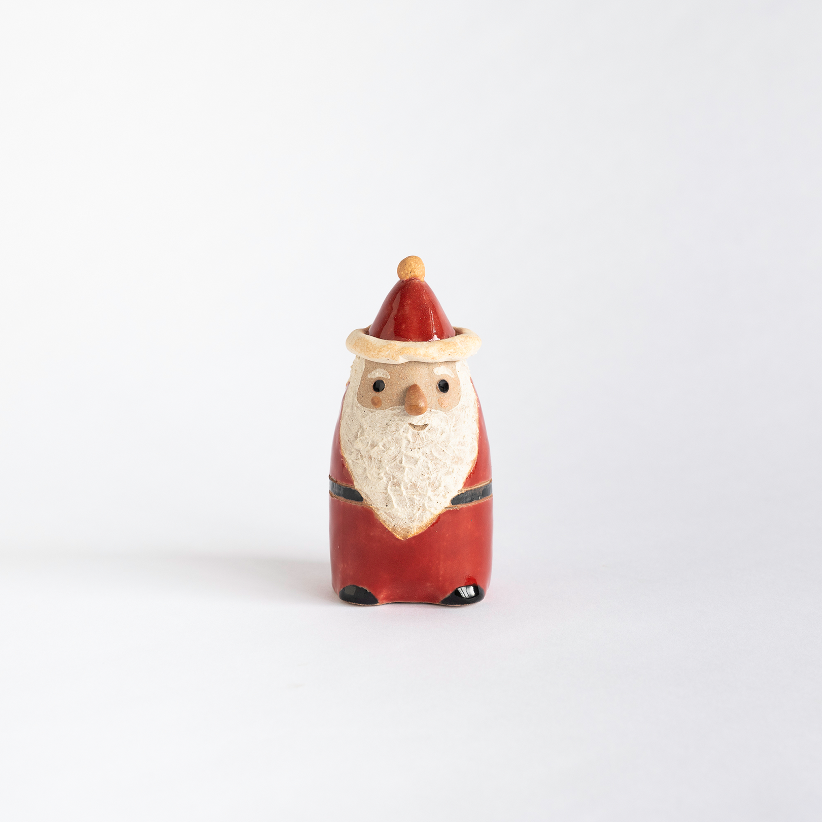 Handcrafted Shigaraki Tall Santa in, , – Christmas, made in Japan