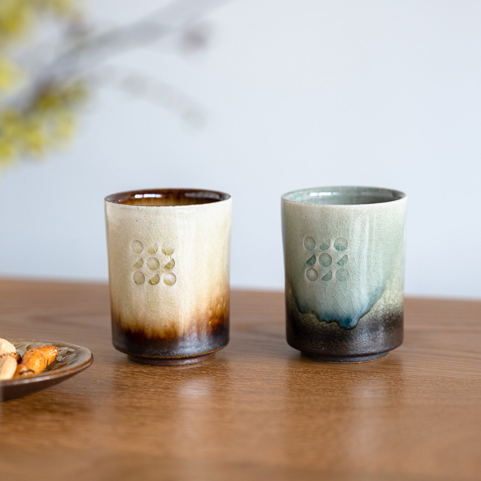Handcrafted Shigaraki Tea Cup inCeladon, , – Hitotsuki, made in Japan