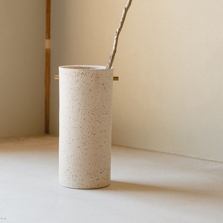 Handcrafted Shigaraki TEOKE vase L inDark Rose, , – HIJICA, made in Japan