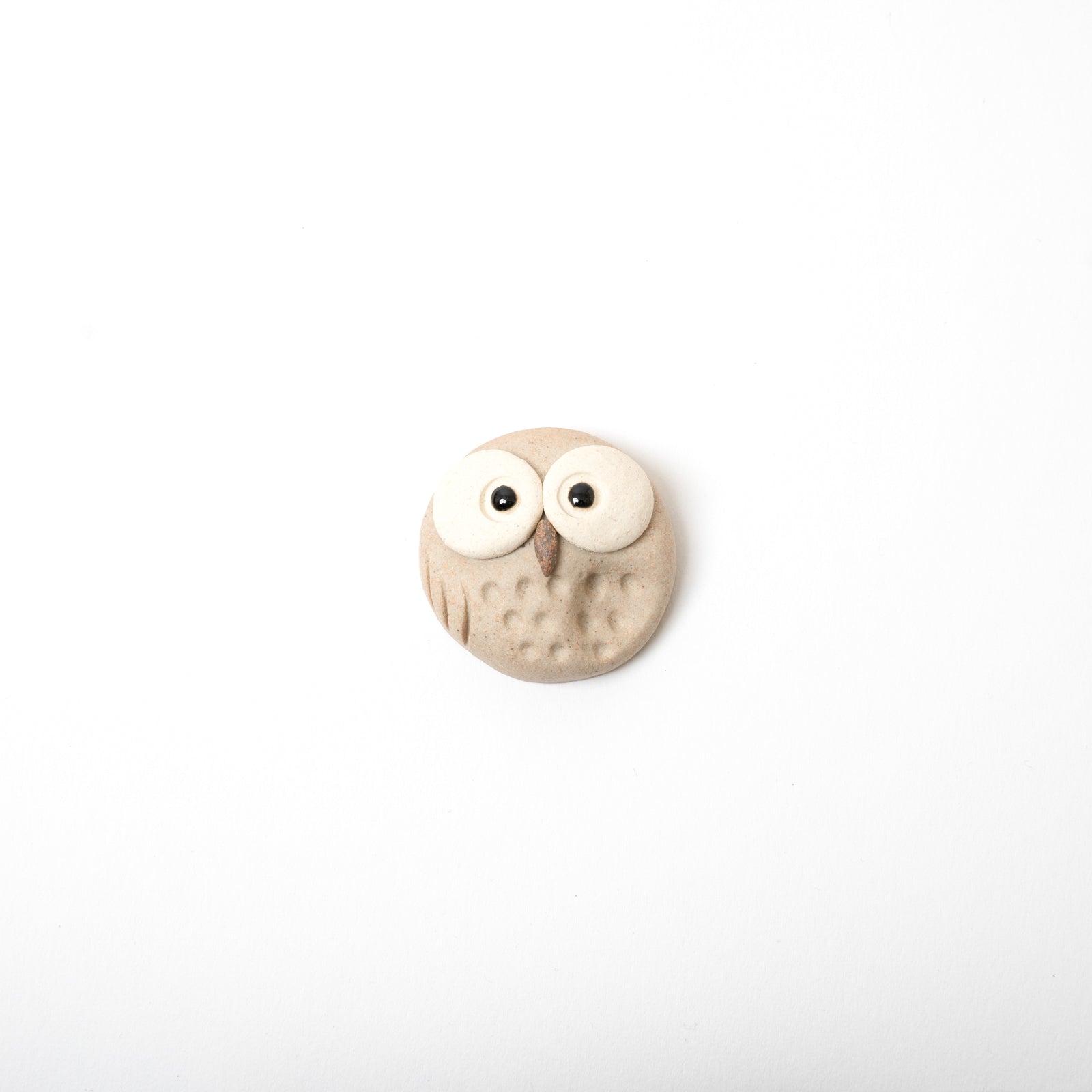 Small Owl Chopstick Rests-handmade Shigaraki Tableware / Cutlery Rests-hoccori-Meizan Kiln