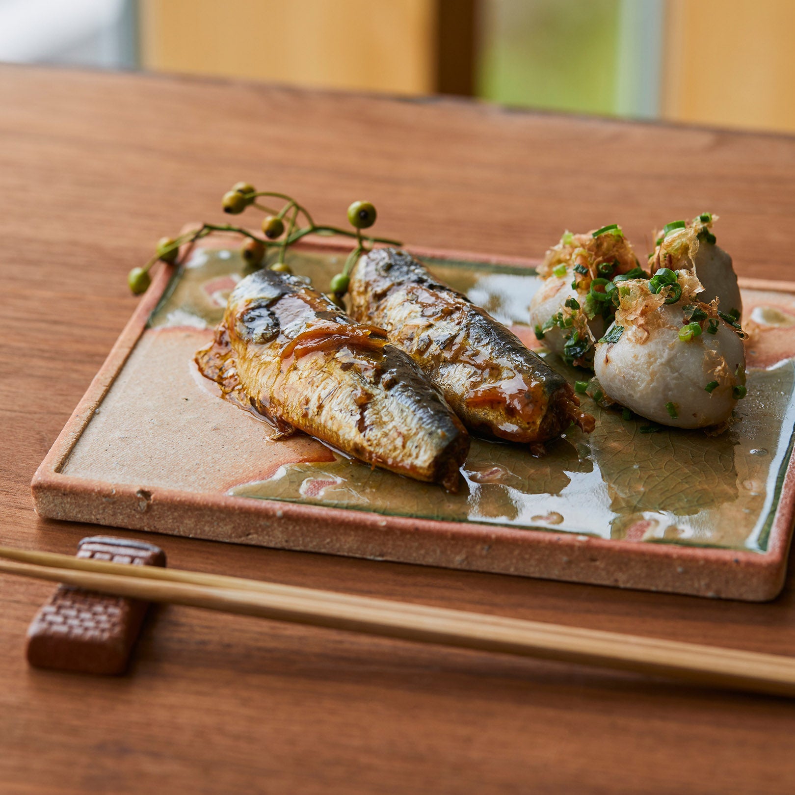 Square Plate M-handmade Shigaraki Tableware / Plates-Koshigaraki-Meizan Kiln