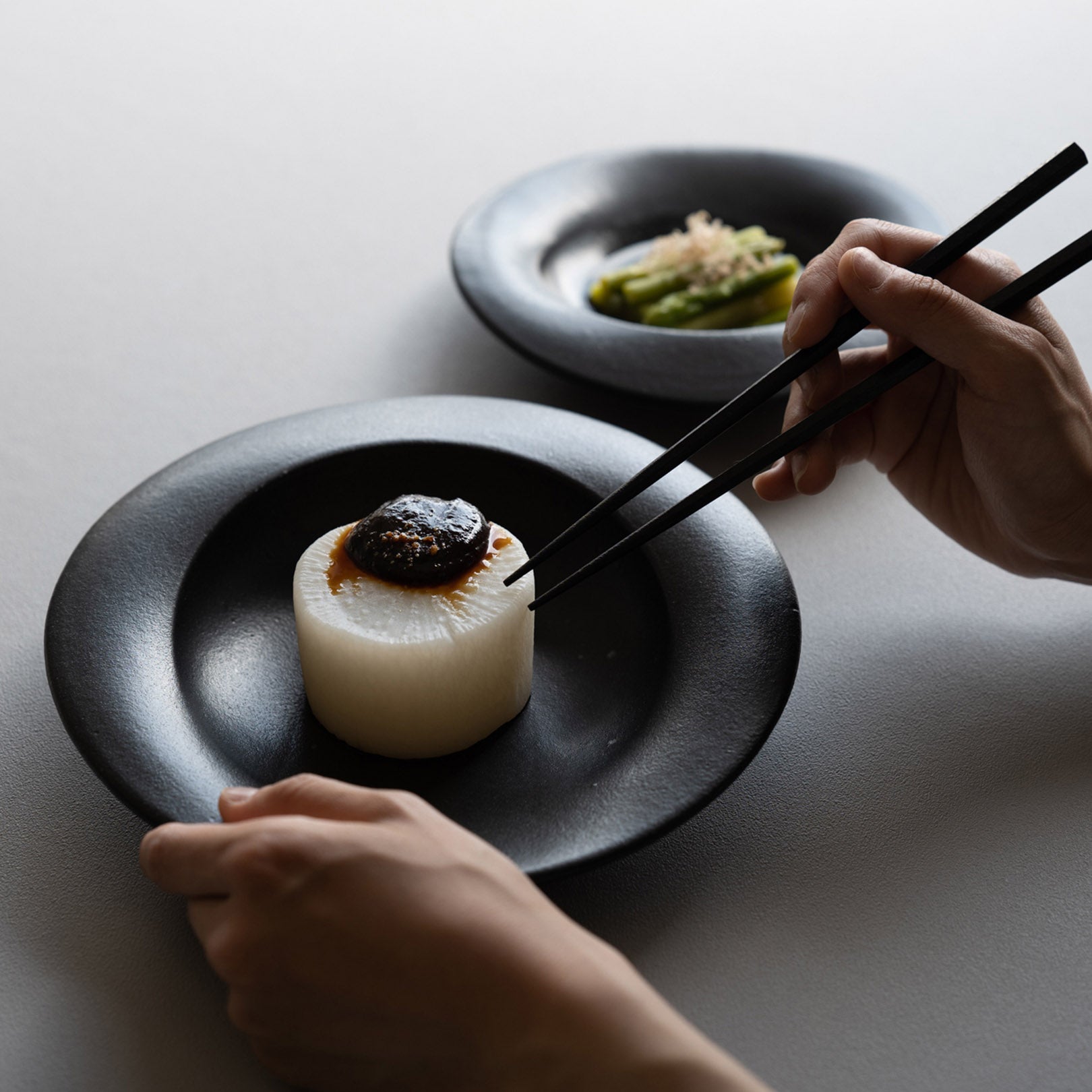 scoop L-handmade Shigaraki Tableware / Plates-secca-Meizan Kiln