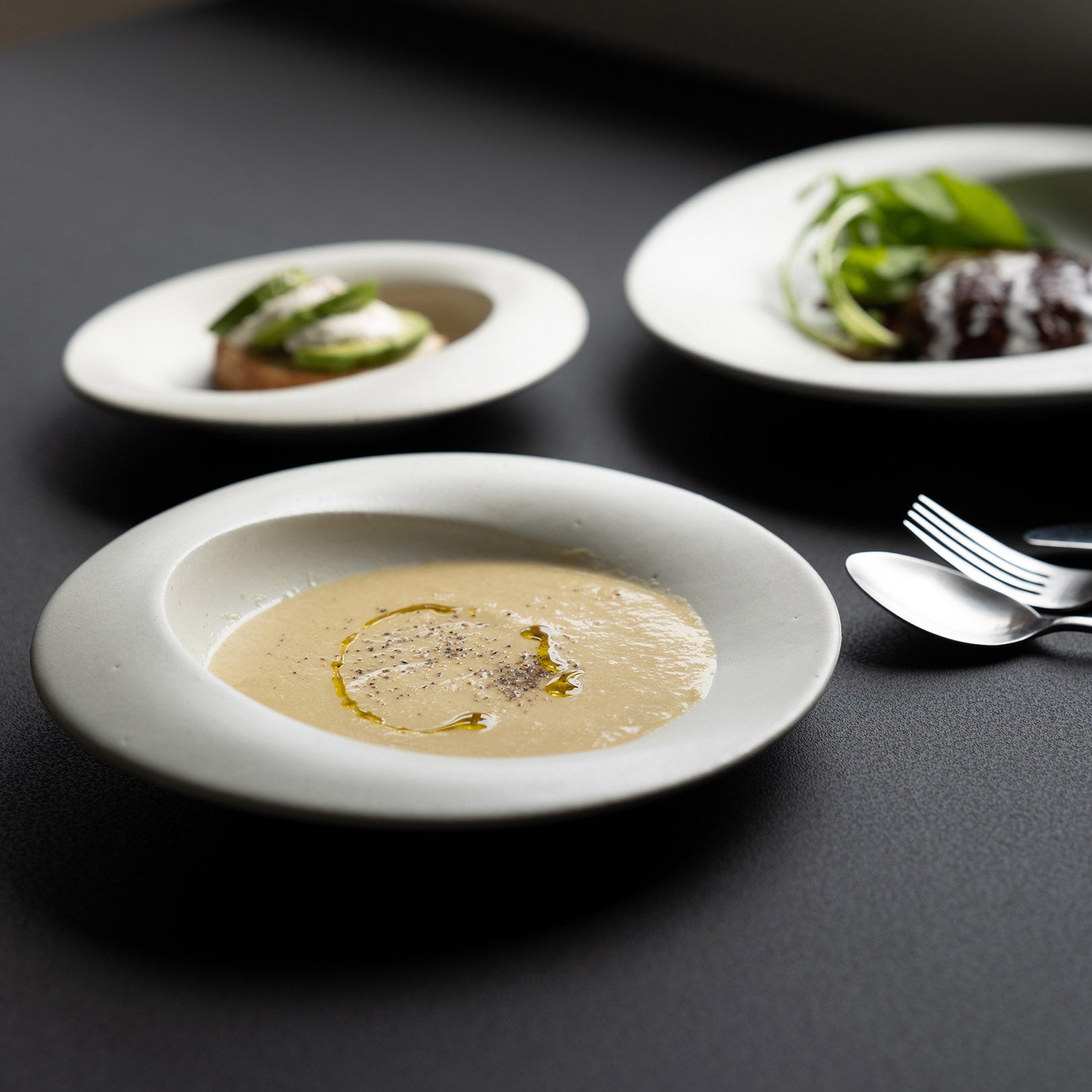 scoop L-handmade Shigaraki Tableware / Plates-secca-Meizan Kiln