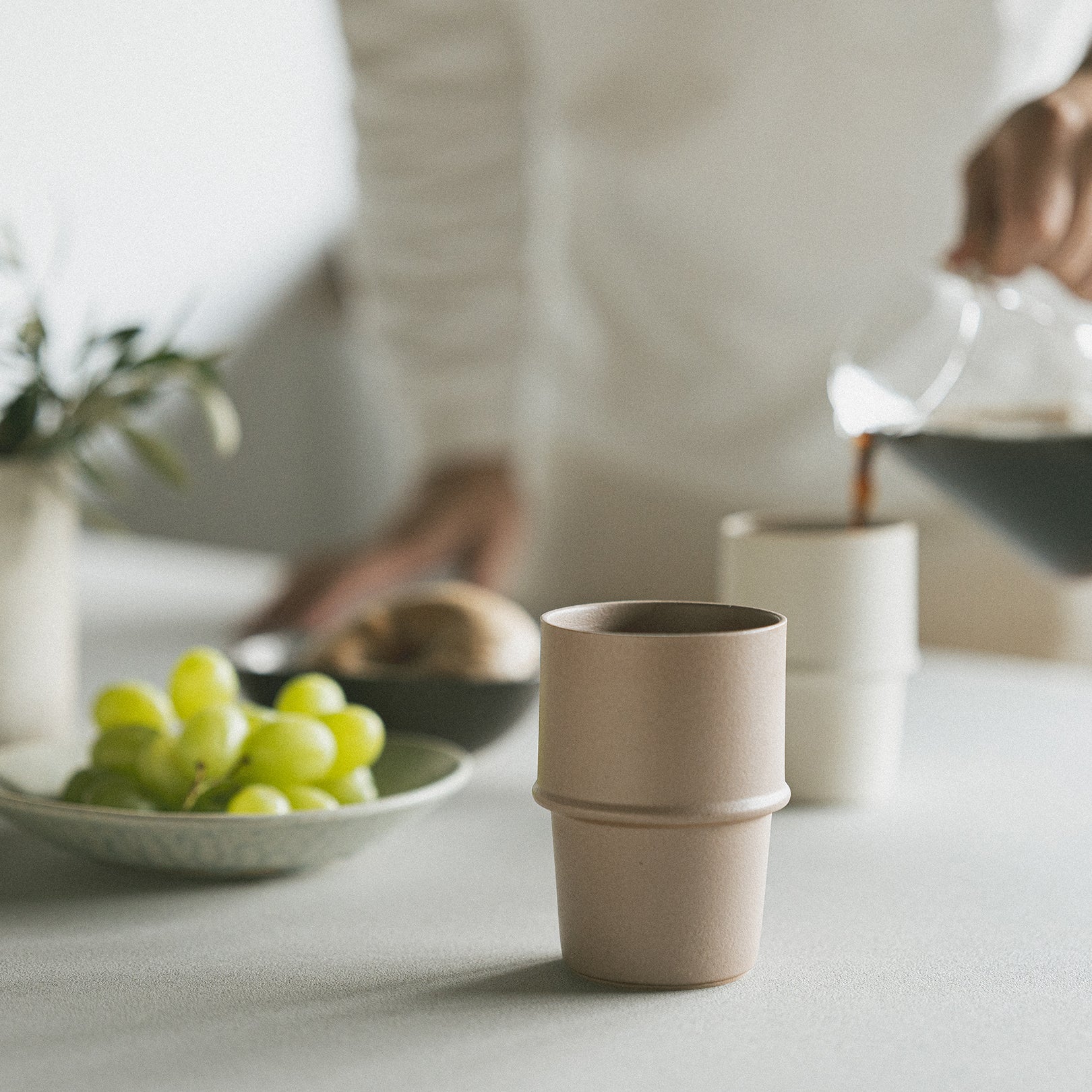 Tumbler 250ml-handmade Shigaraki Tableware / Cups & Teacups-HIJICA-Meizan Kiln